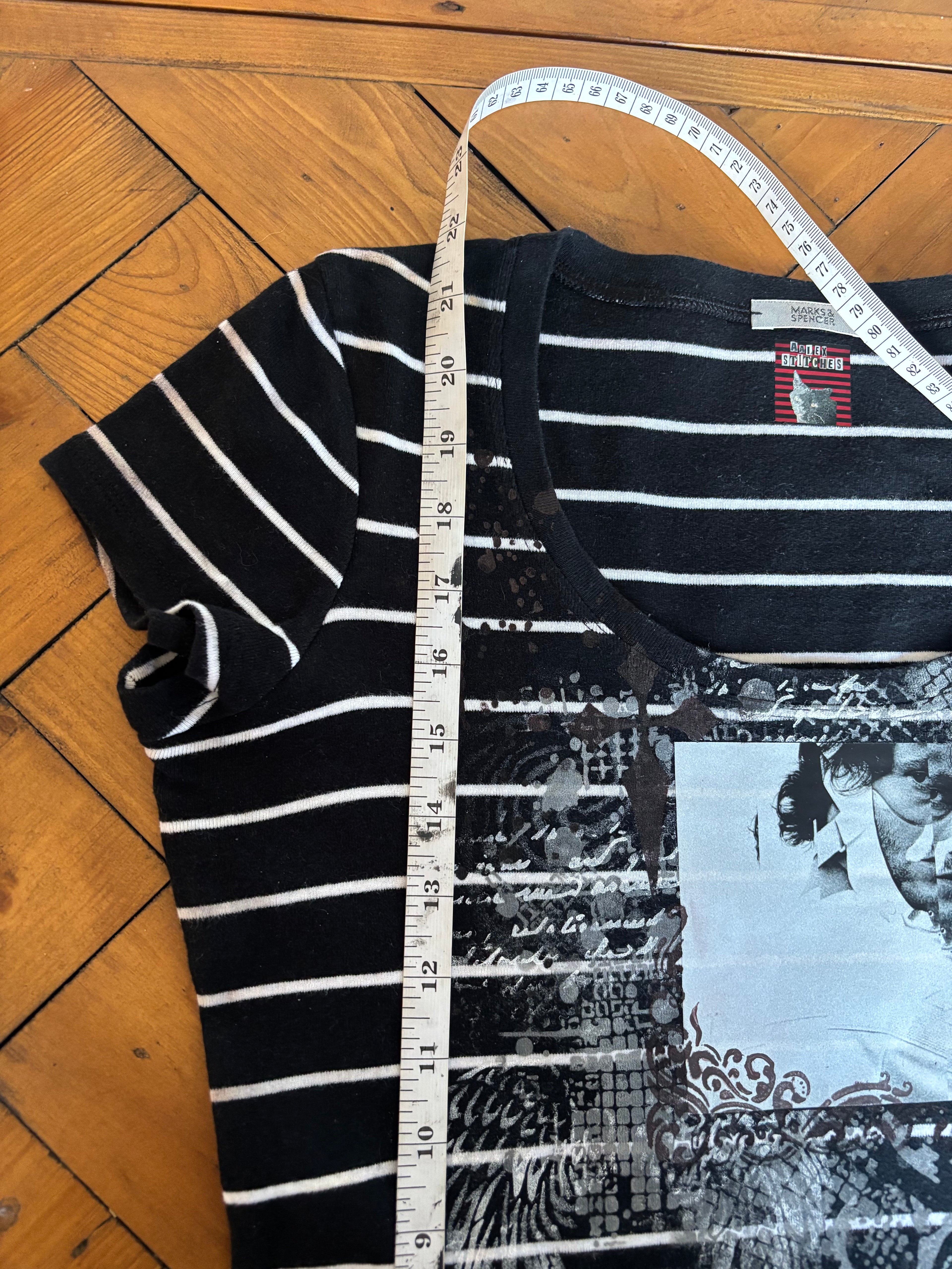 Hannibalnbc inspired will graham navy and white striped lady’s top