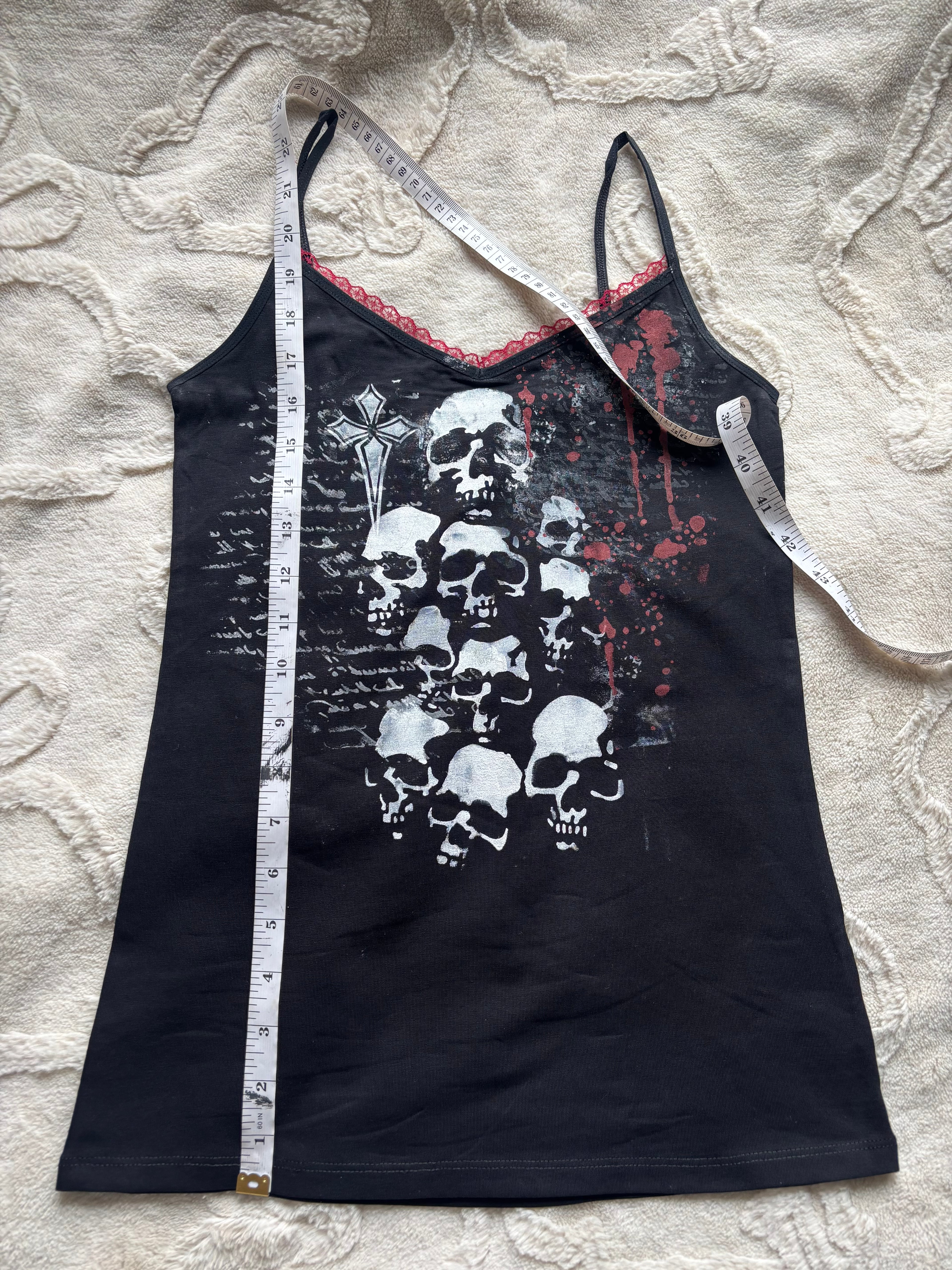 skull alternative bloody cami