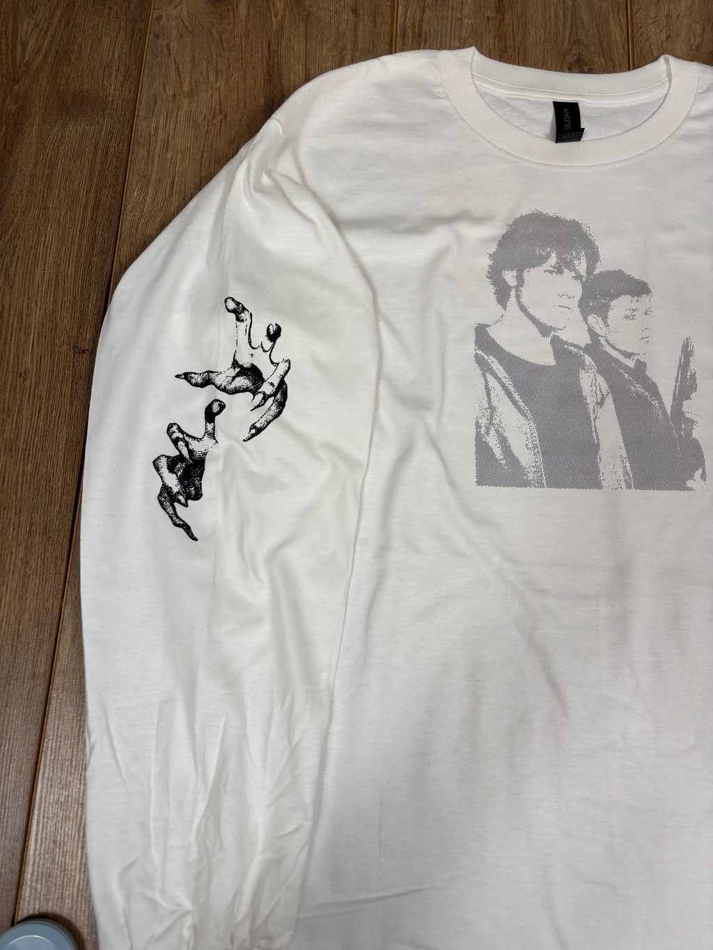 Supernatural White Long Sleeved T-shirt With Wendigo and Witch Hands