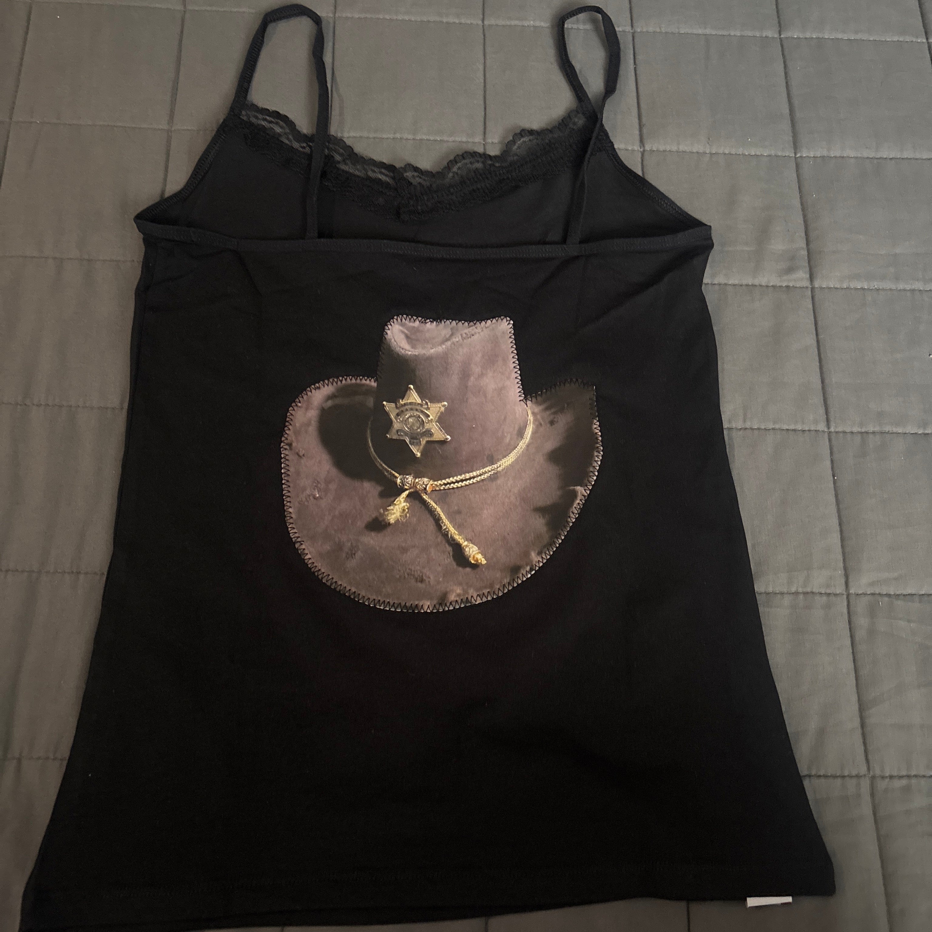 Carl Grimes TWD cami laced tank top