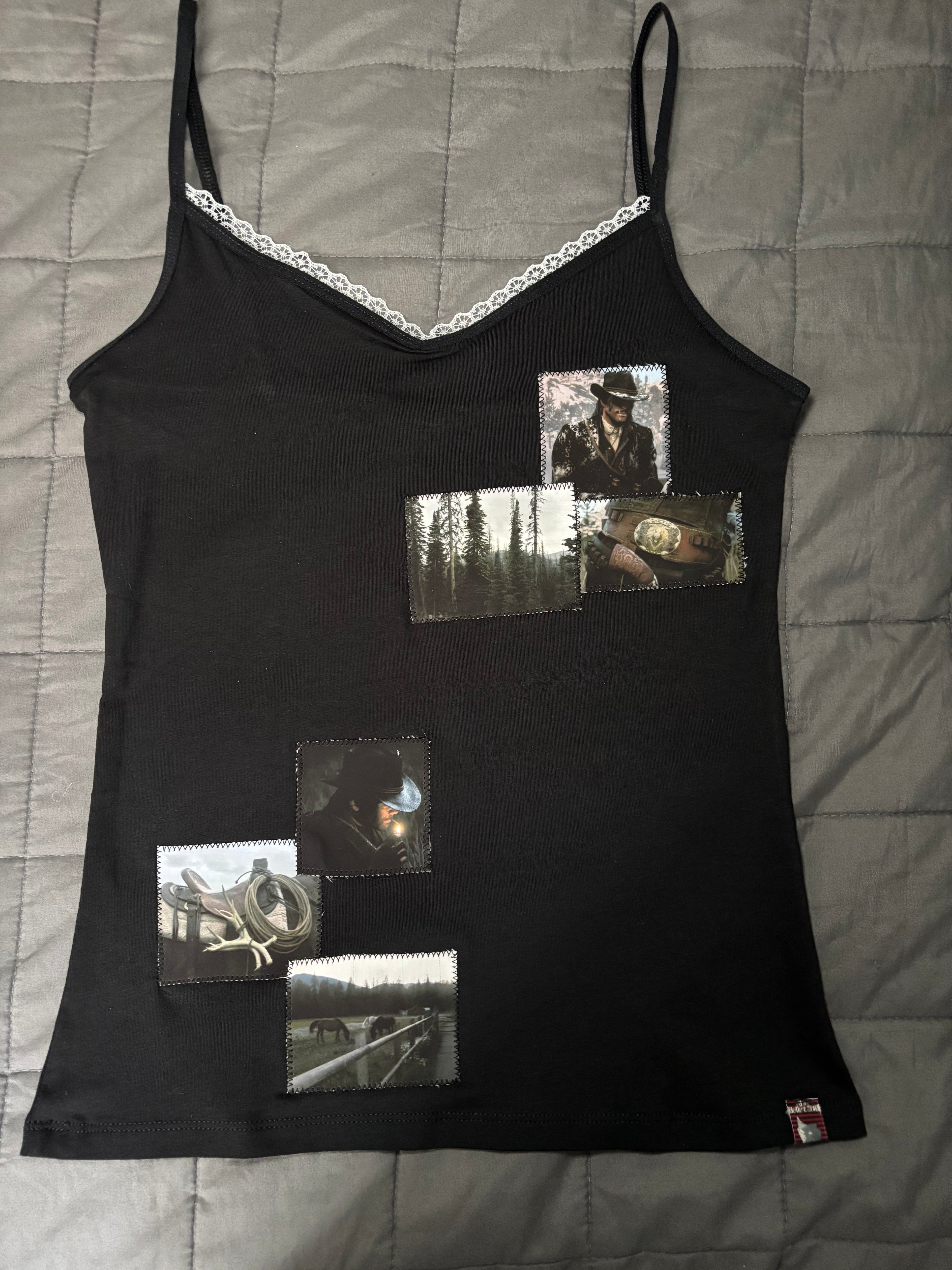 Arthur Morgan and John Marston RDR2 cami laced tank top