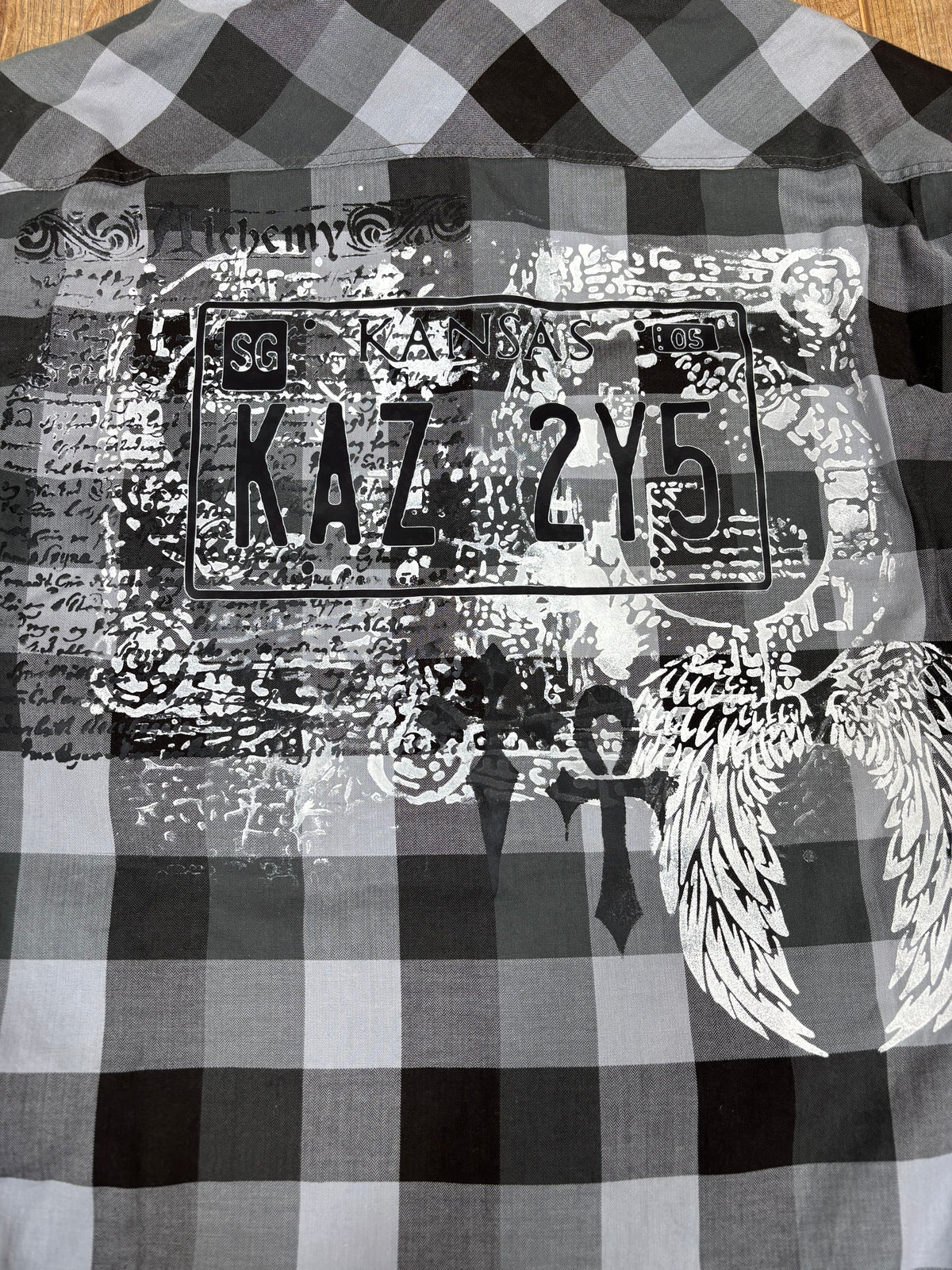 Supernatural Plaid upcycled shirt