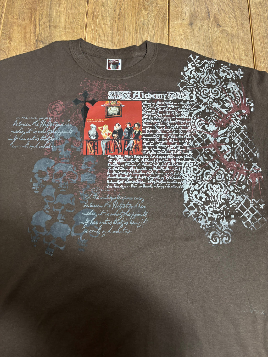 Panic At The Disco Brown Short Sleeve T-Shirt