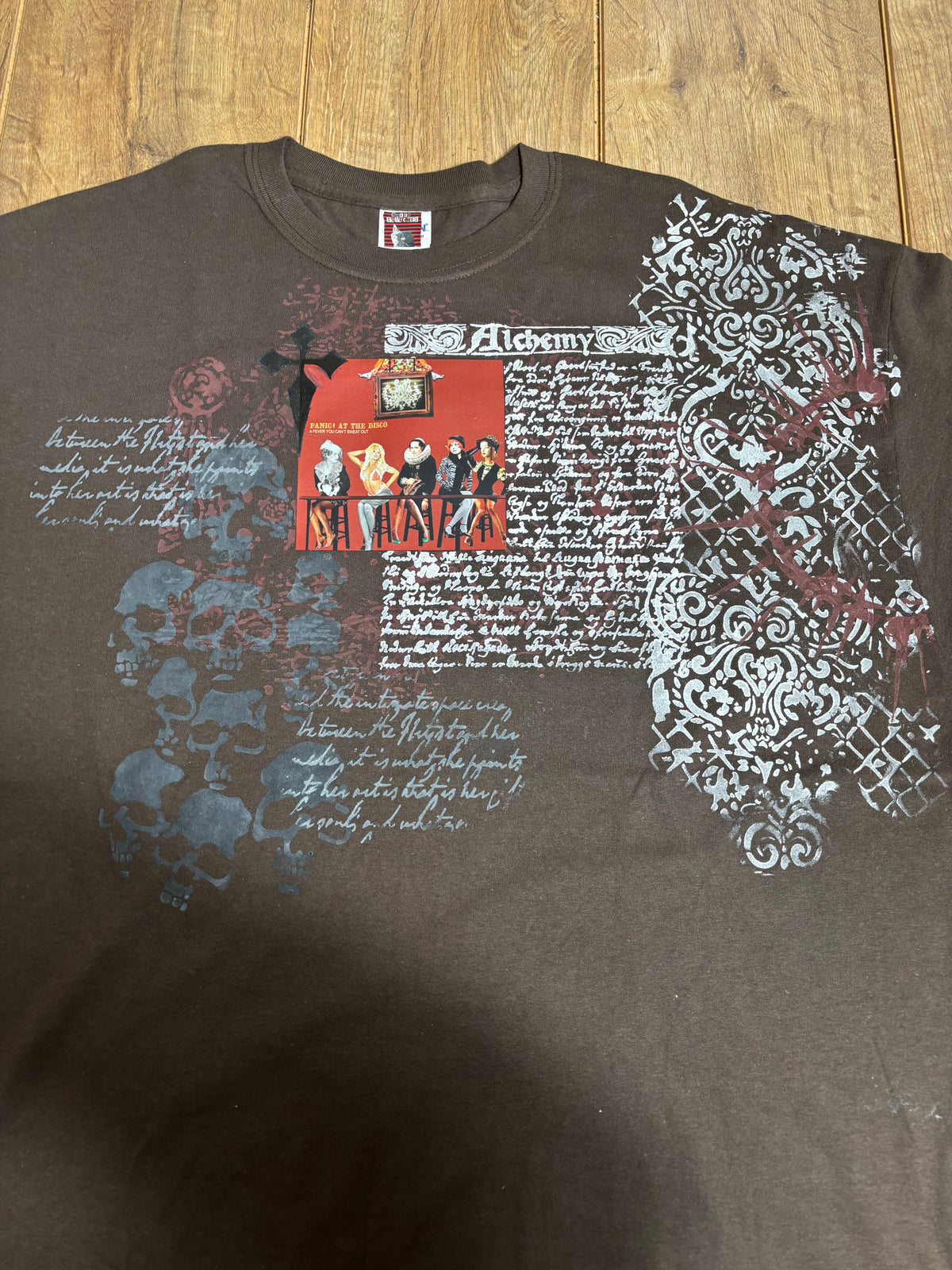 Panic At The Disco Brown Short Sleeve T-Shirt