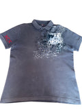 MCR inspired black wash polo