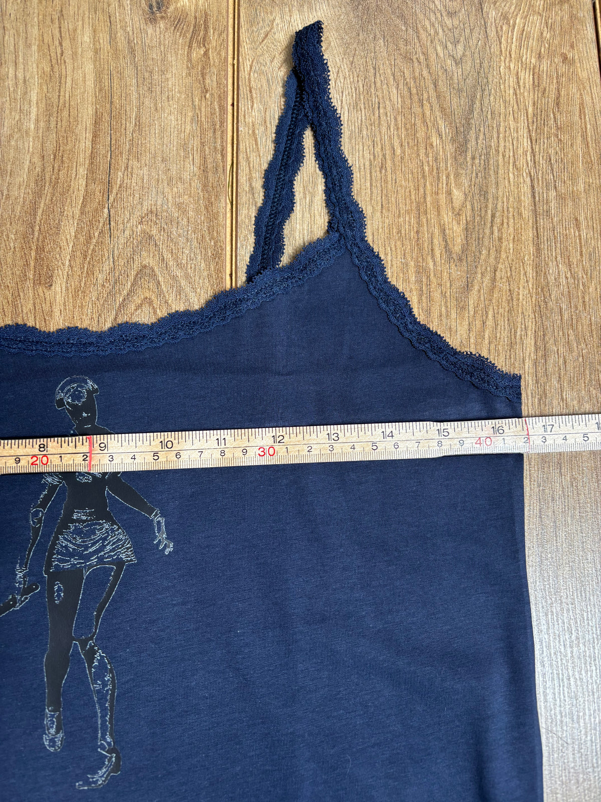 Upcycled Dark Blue Vest Resident Evil Inspired