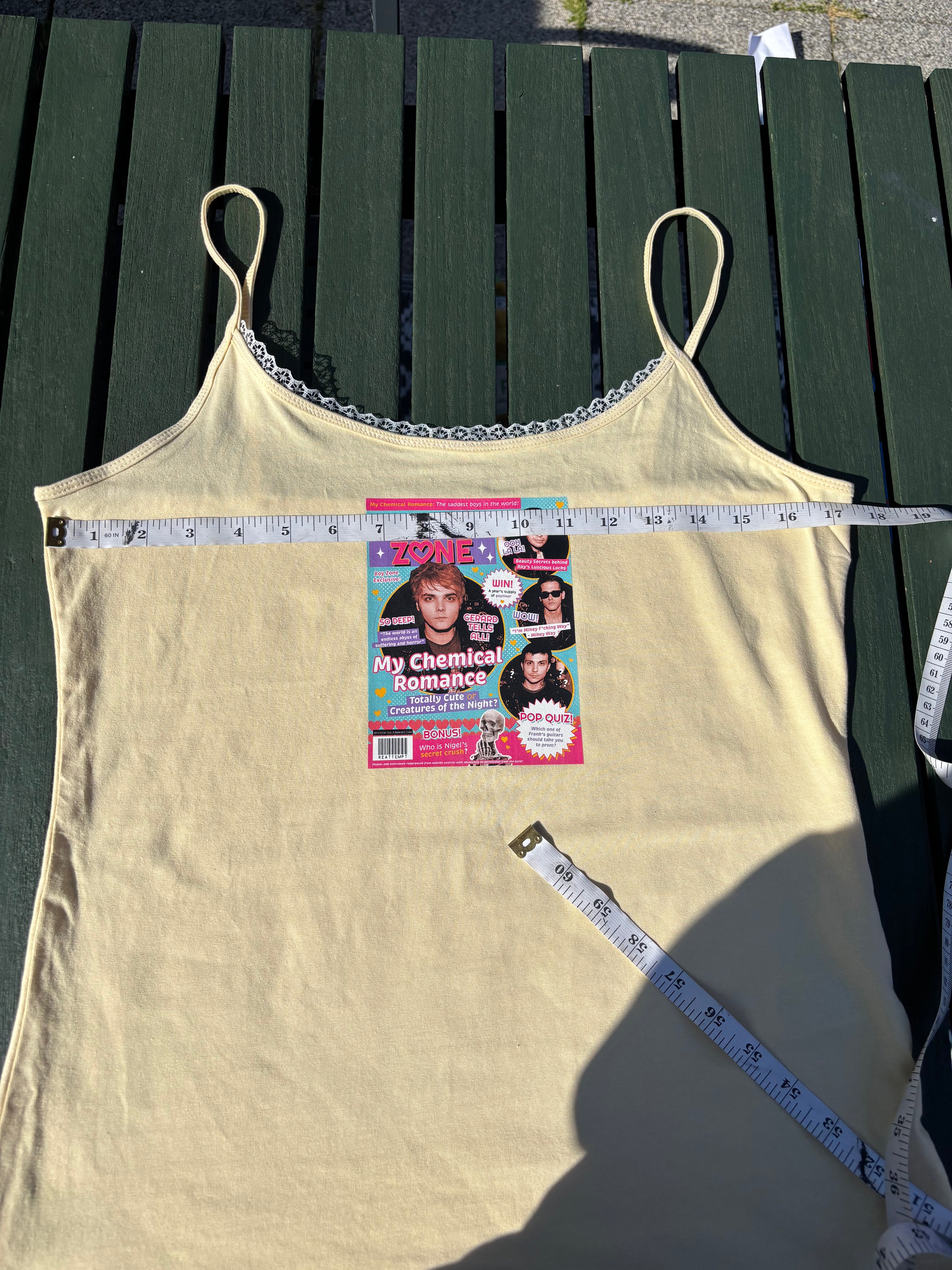 MCR boy zone cami with lace