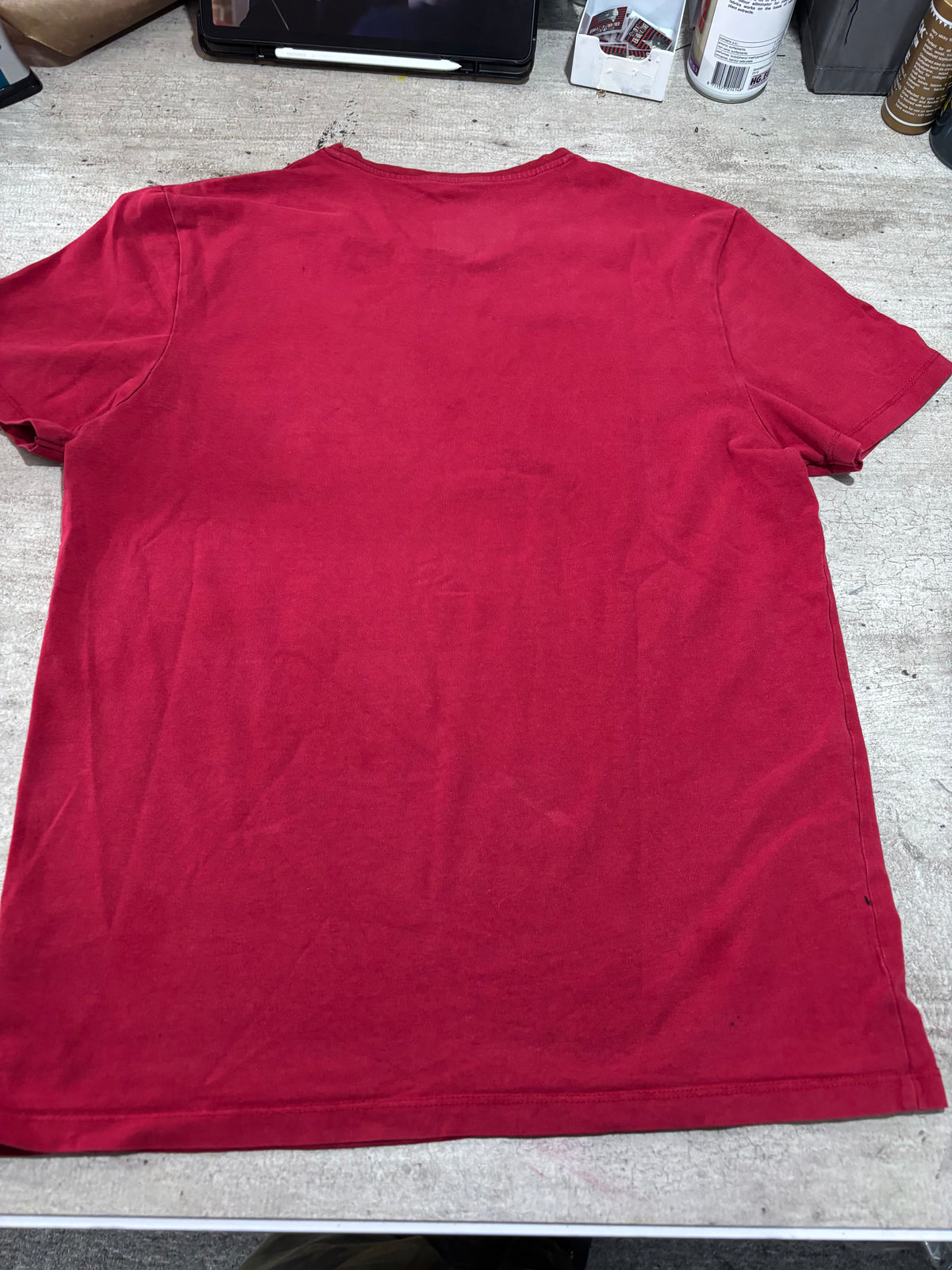 MCR red tshirt alternative print castle design