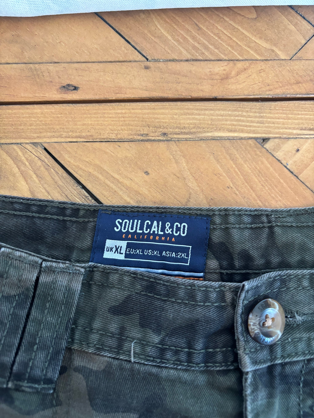 The Walking Dead inspired cargo camo shorts