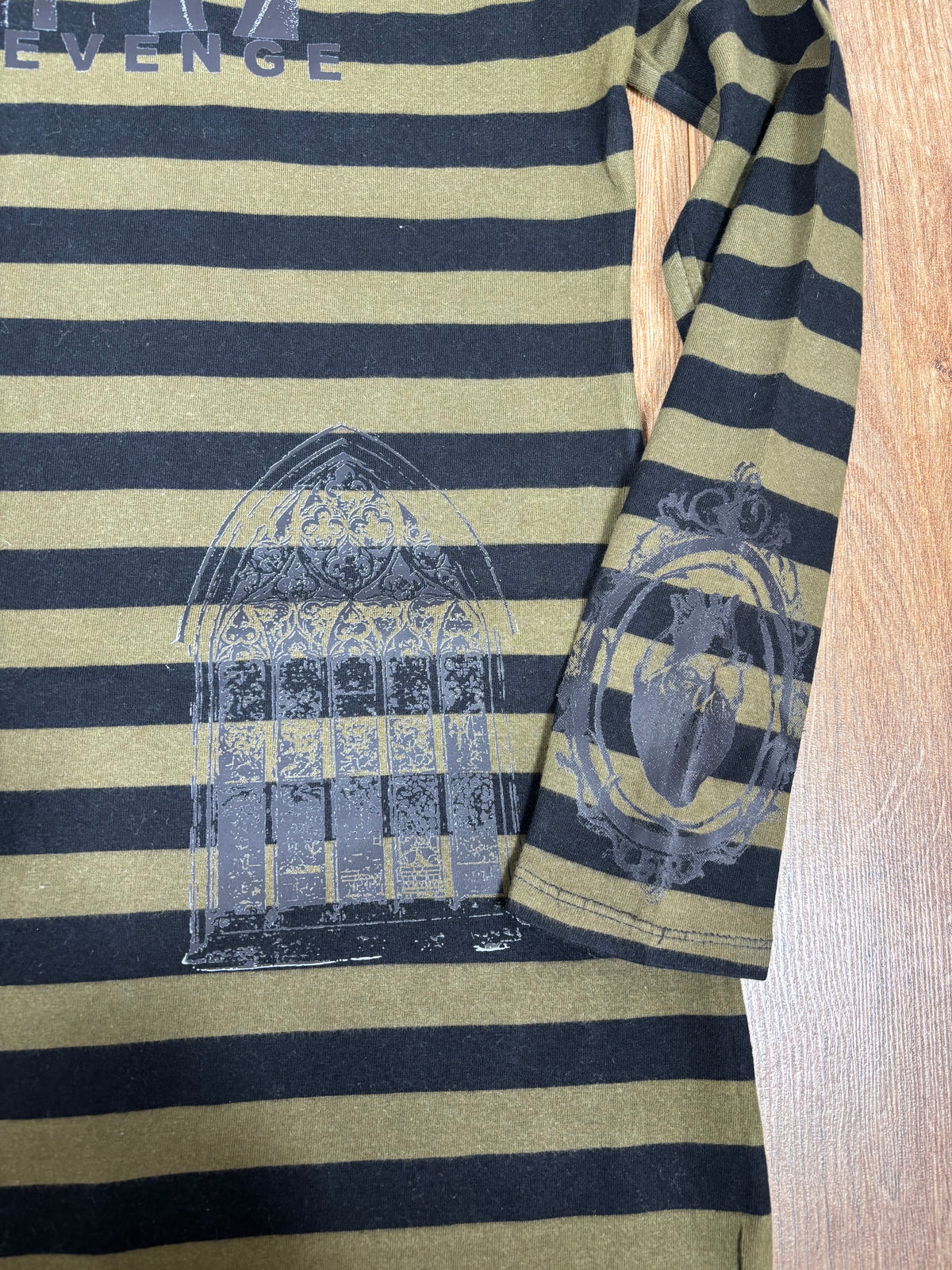 My chemical romance green and black striped long sleeve maxi stretchy dress