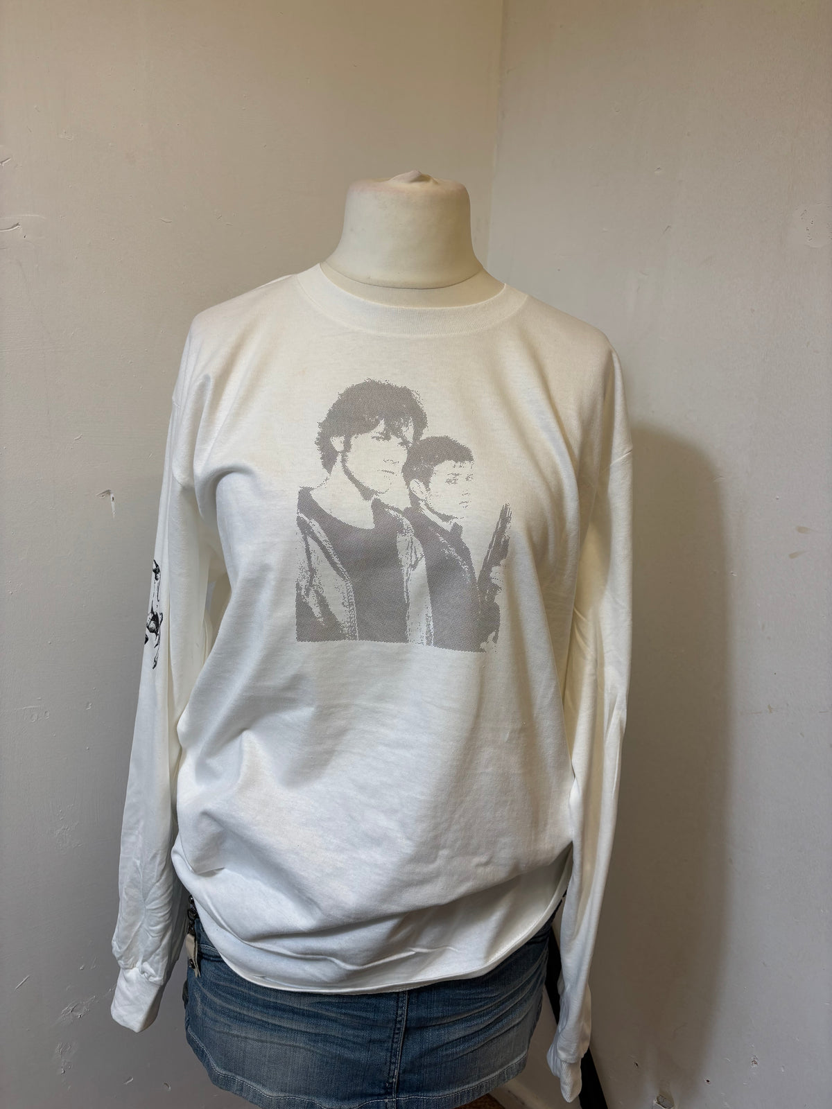 Supernatural White Long Sleeved T-shirt With Wendigo and Witch Hands