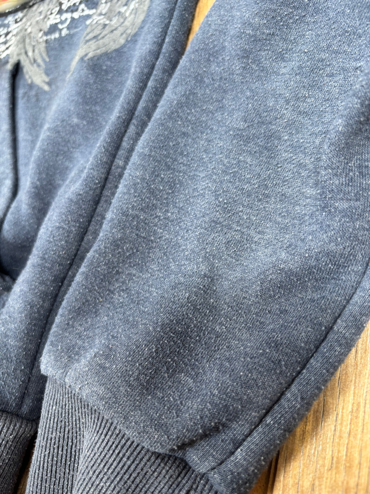 Fall Out Boy upcycled blue alternative zip up jumper
