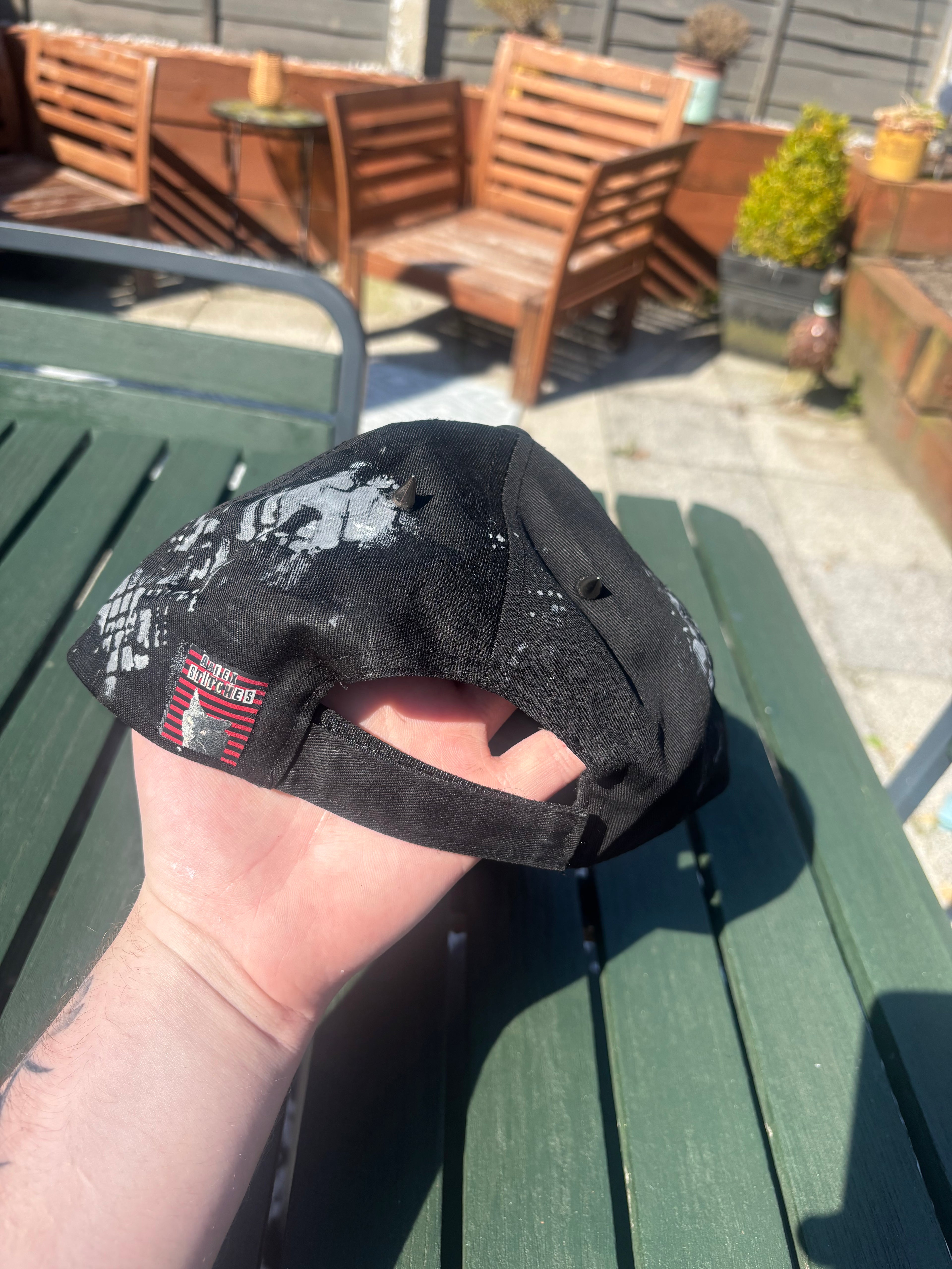 Chainsaw massacre hat with metal work