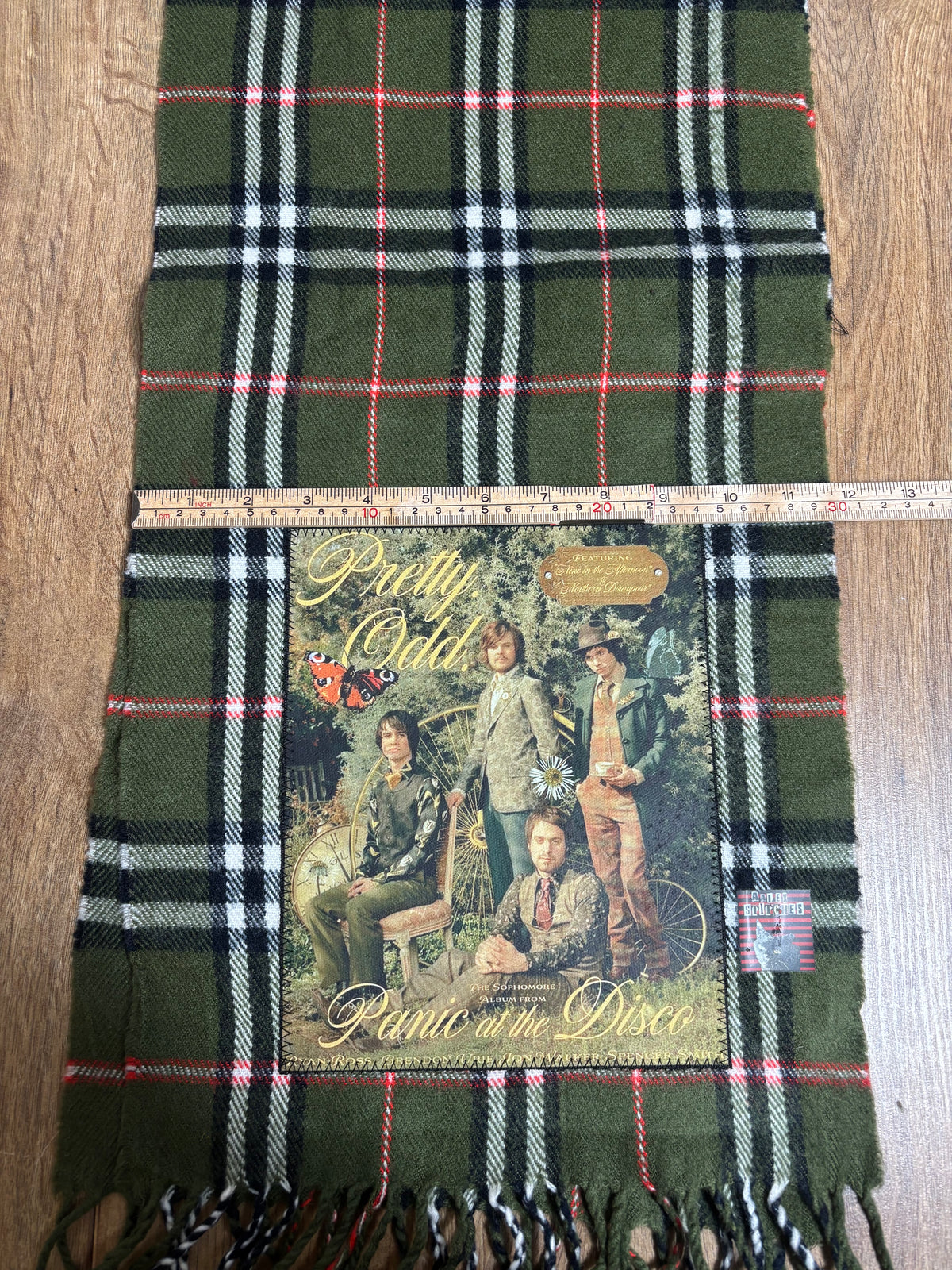 Panic At The Disco Green Plaid Scarf Pretty Odd