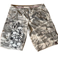 Ladys camo alternative patch horror shorts