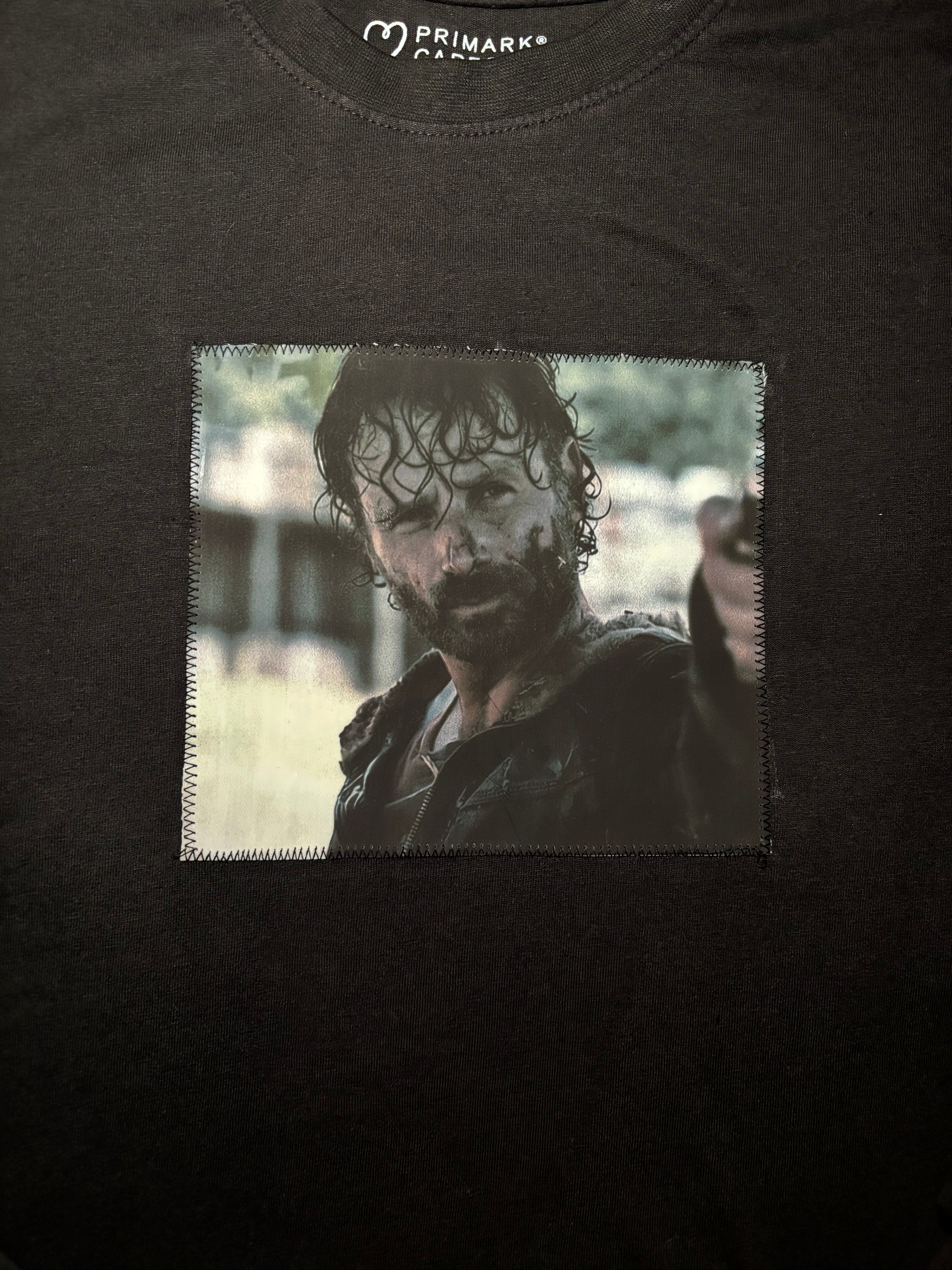 Rick Grimes TWD long sleeved black tshirt