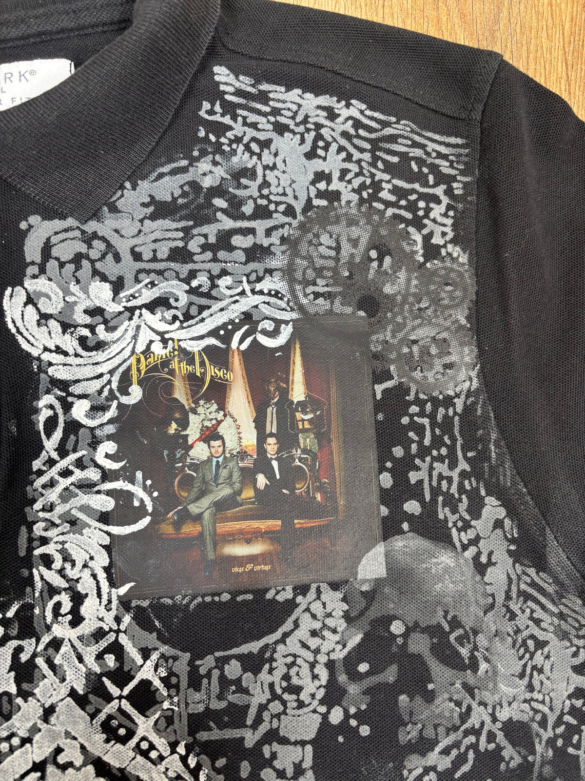 Panic At The Disco vices & virtues upcycled polo