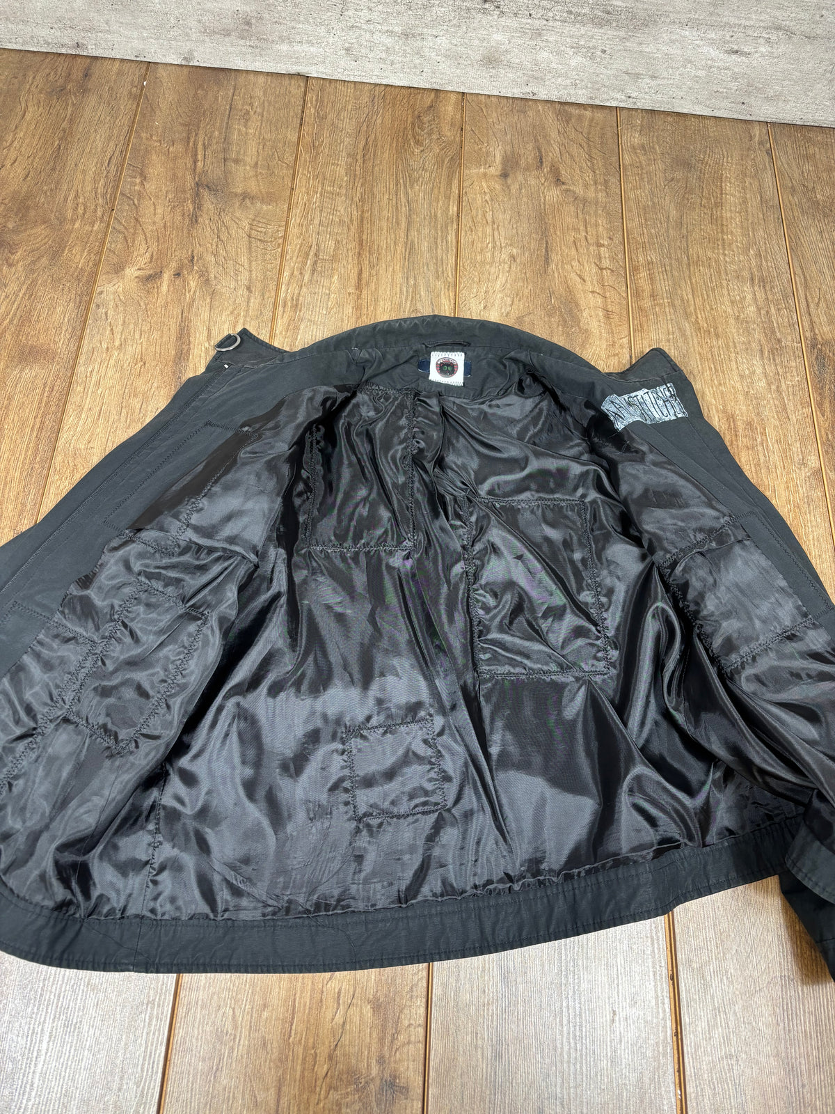 Alternative Black And White Patchwork jacket coat