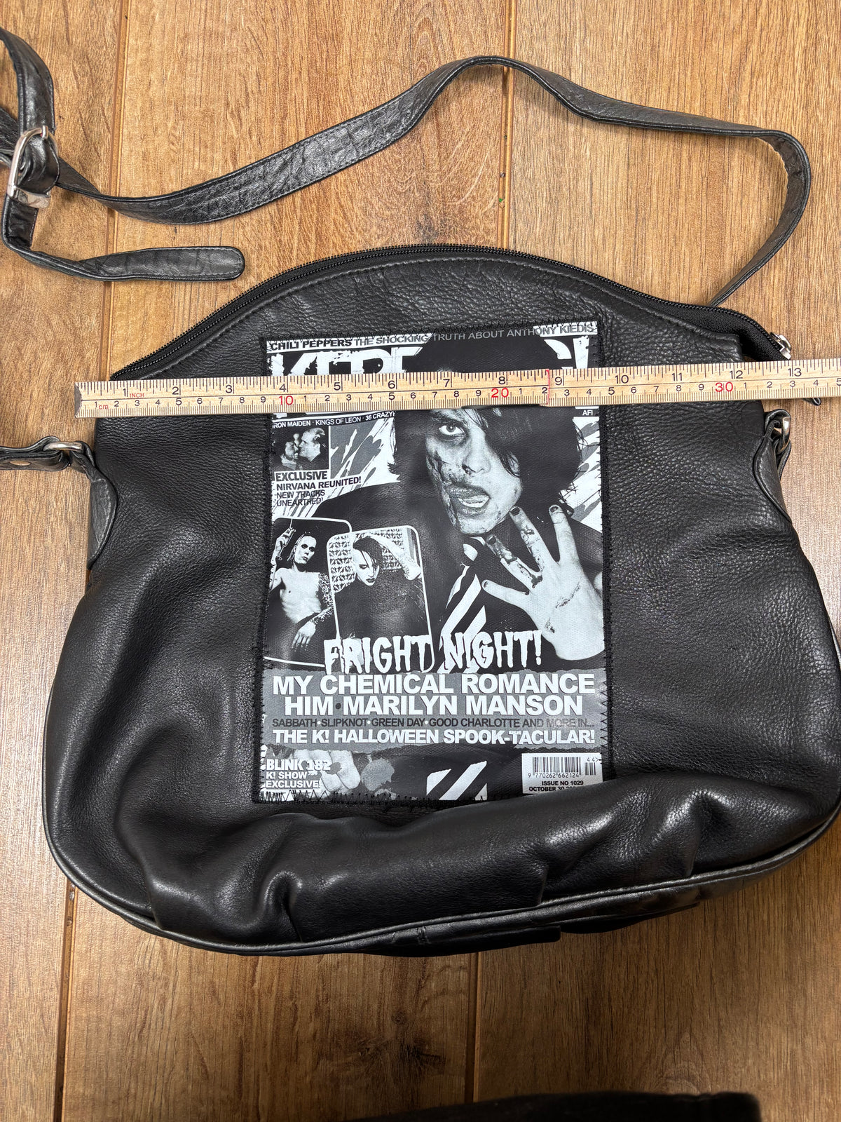 My Chemical Romance upcycled shoulder bag