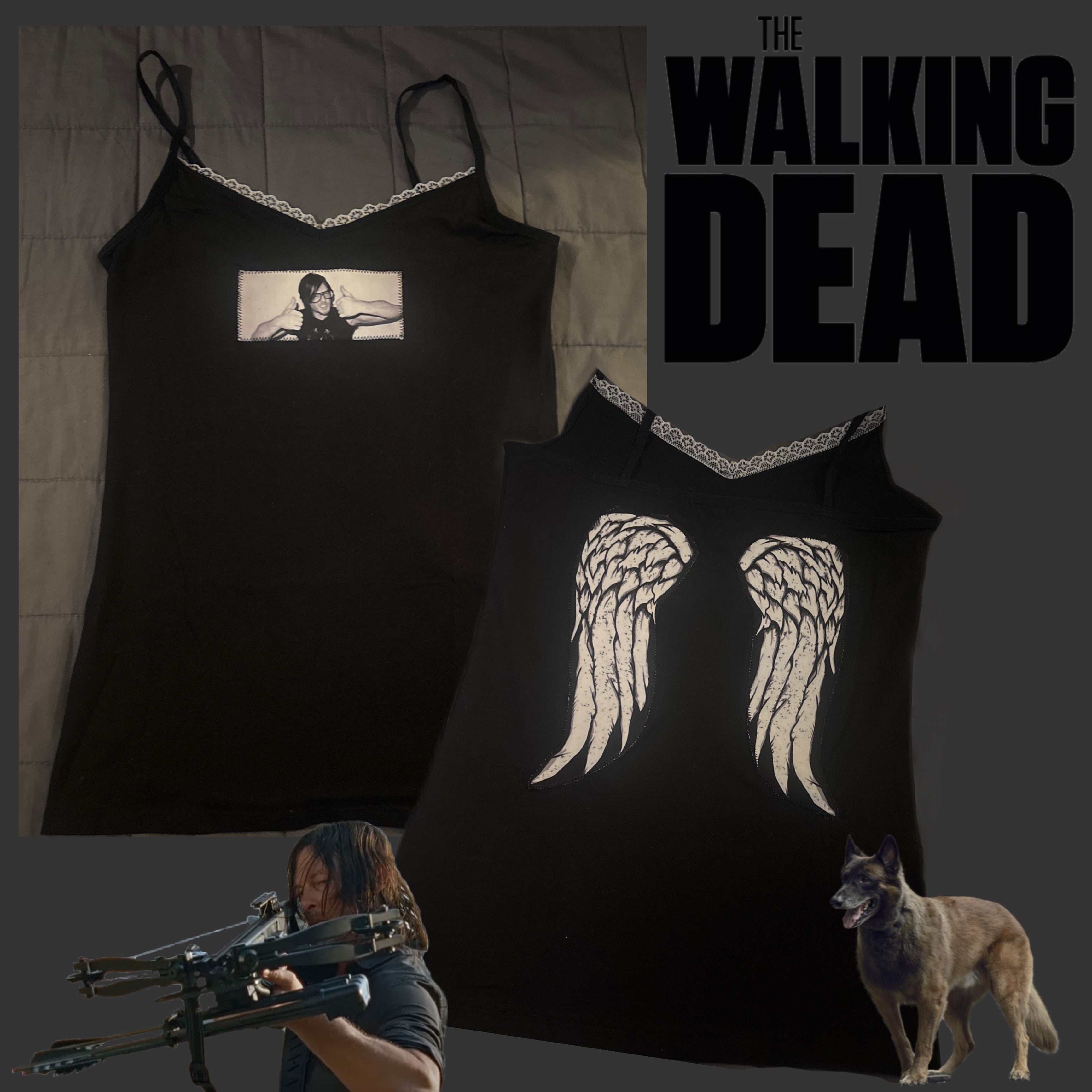 Daryl Dixon TWD cami laced tank top (