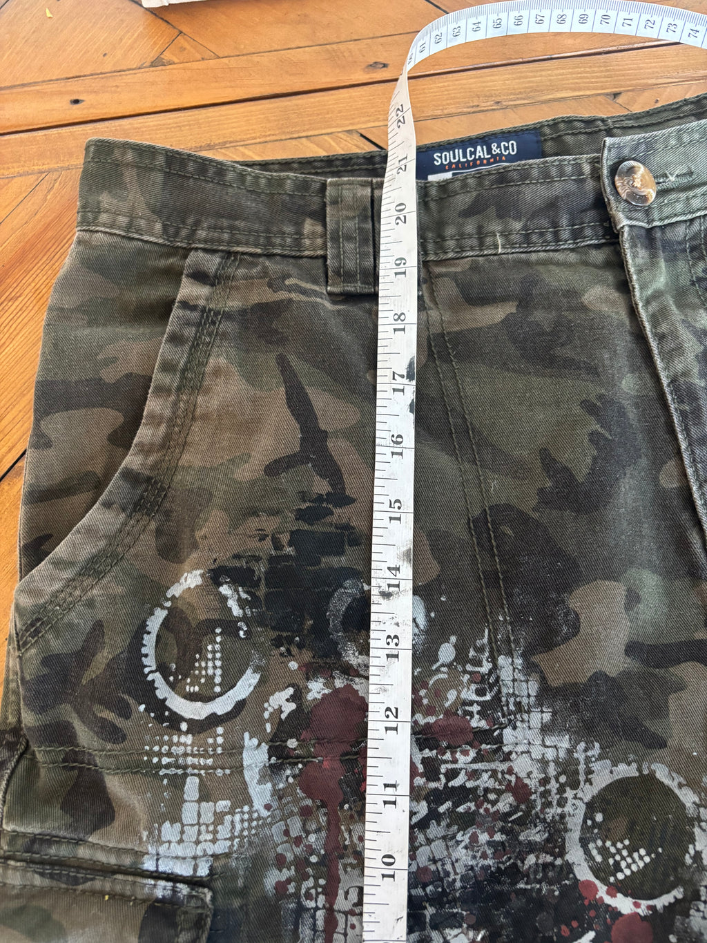 The Walking Dead inspired cargo camo shorts