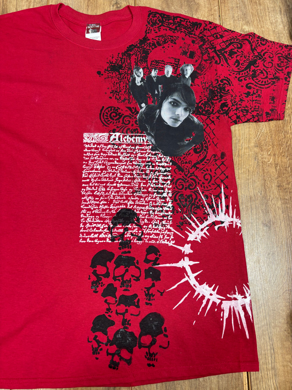 Red My Chemical Romance upcycled tshirt