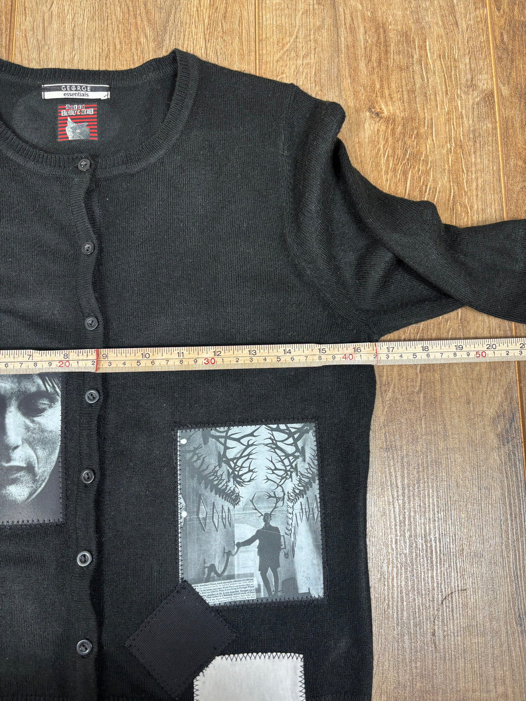 Upcycled Hannibal inspired patchwork cardigan