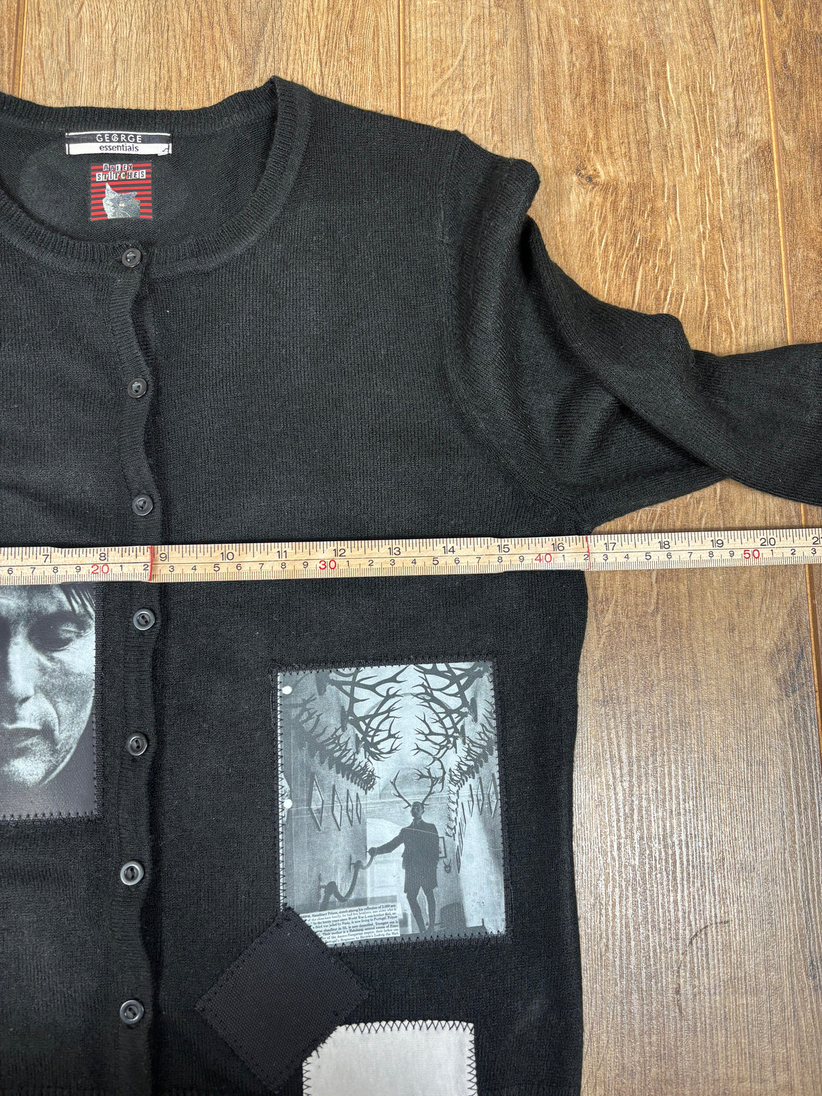 Upcycled Hannibal inspired patchwork cardigan