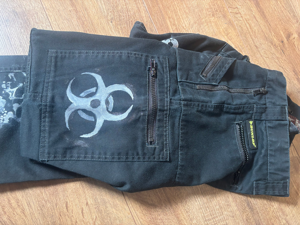 Work men style reworked alternative skater cargo pants
