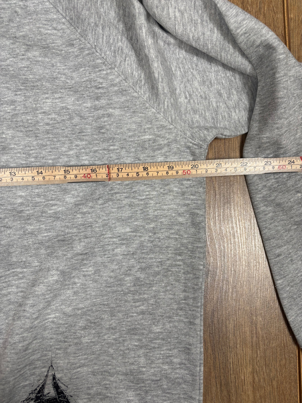 Upcycled gray jumper wendigo cryptid horror