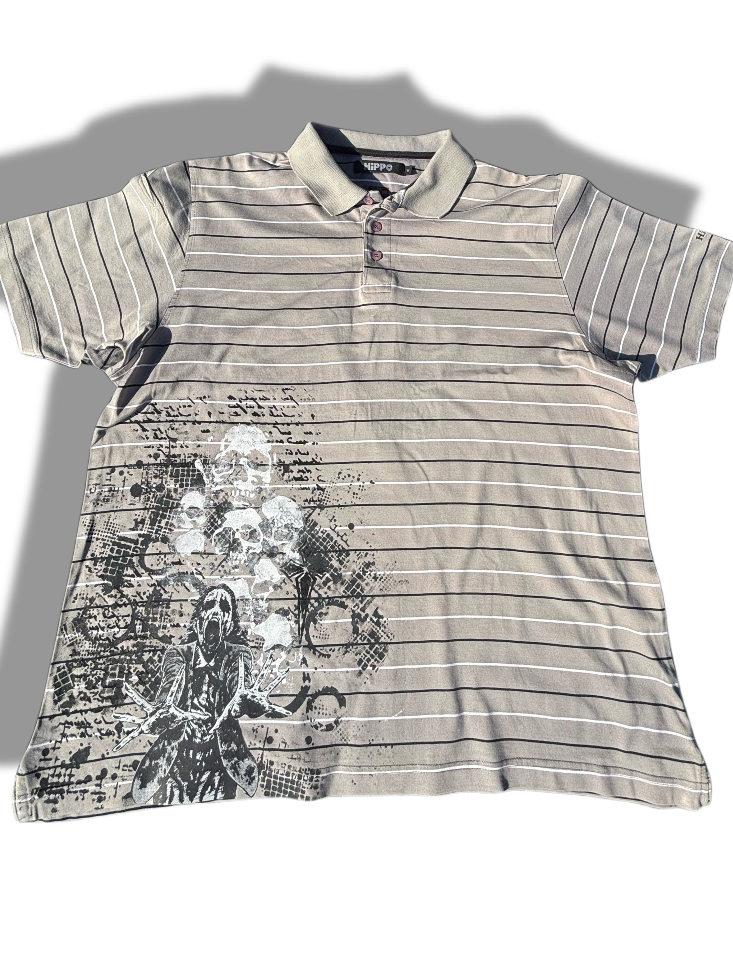 Junji Ito inspired striped shirt