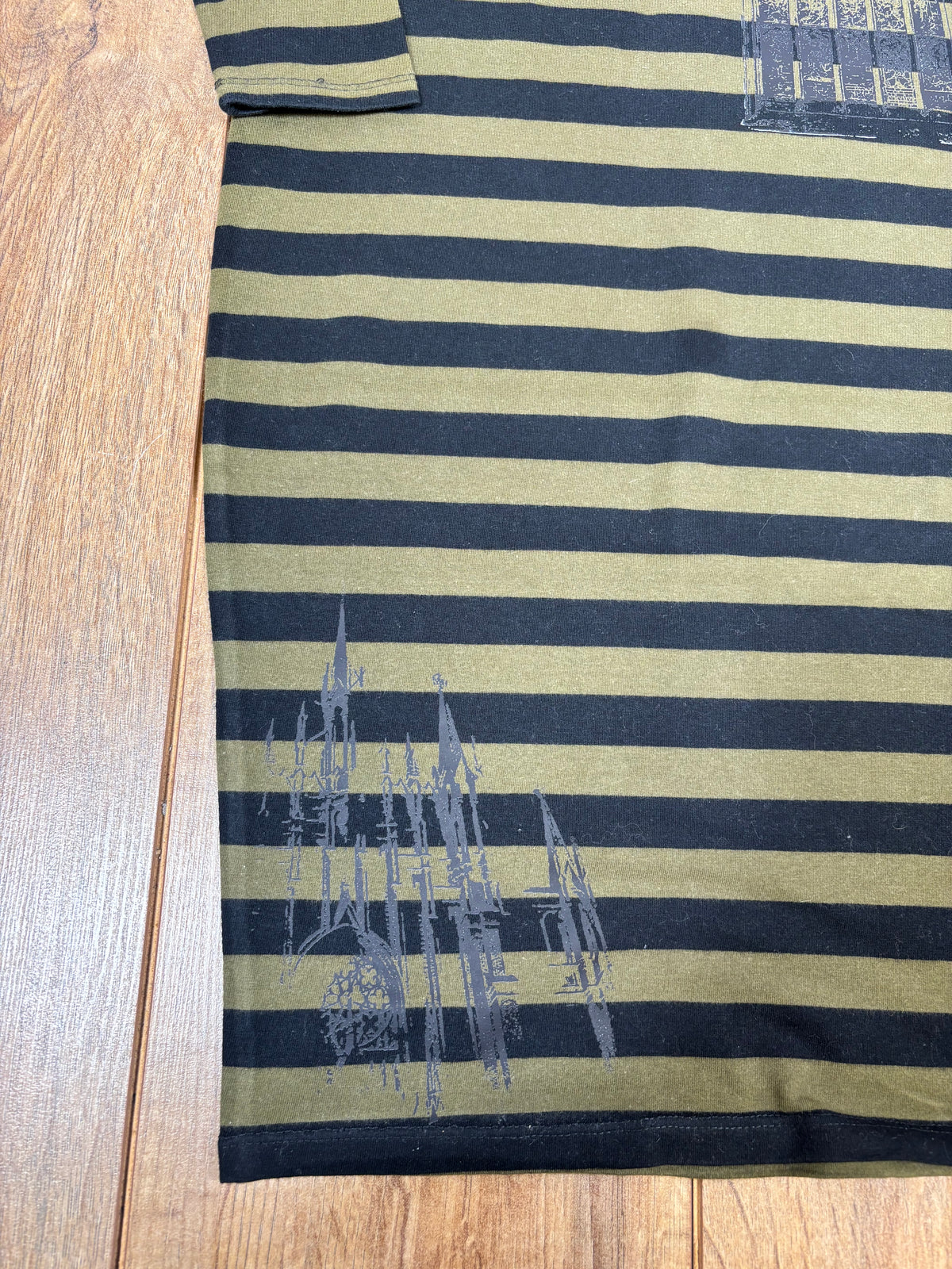 My chemical romance green and black striped long sleeve maxi stretchy dress