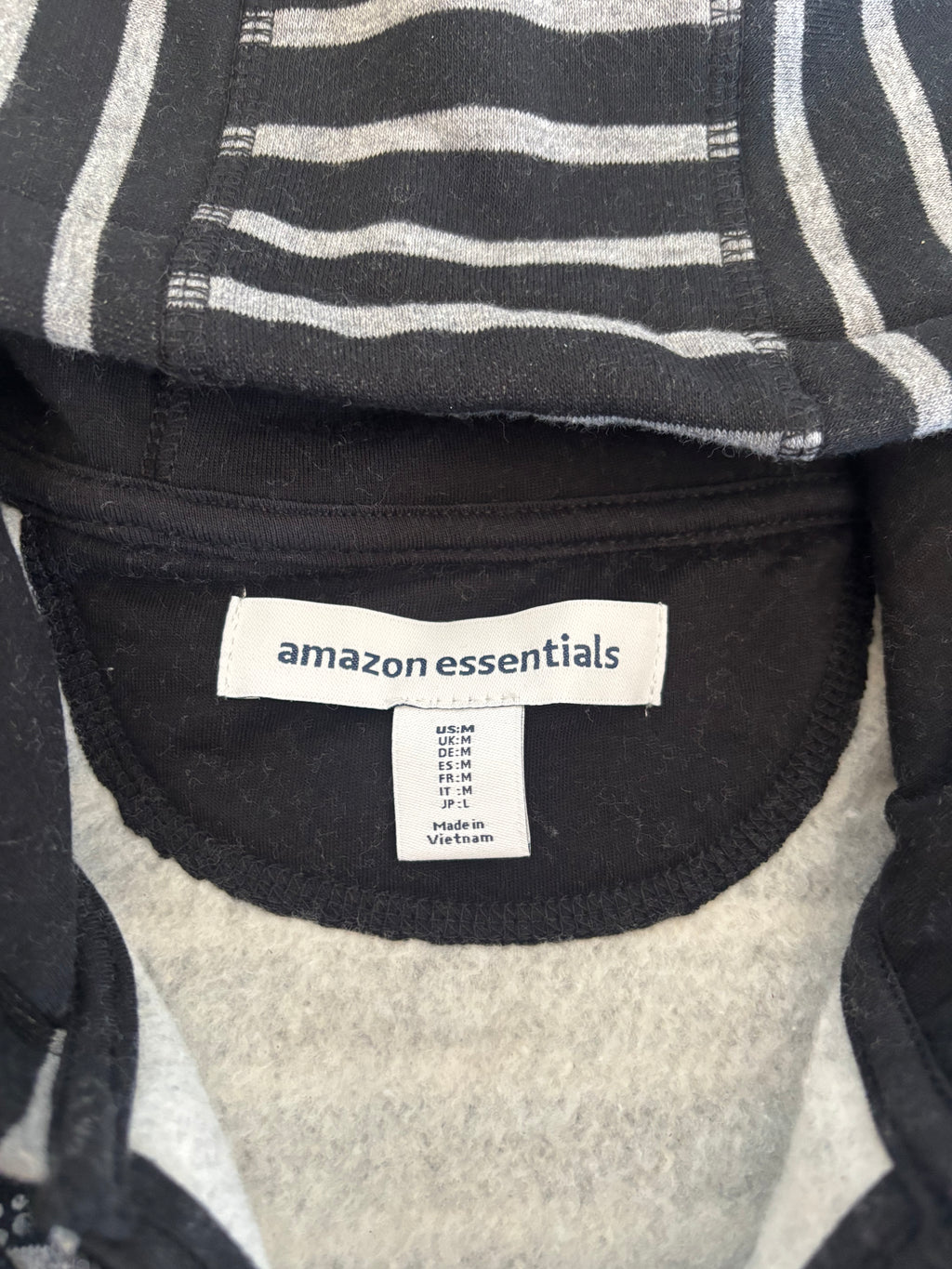 Donnie Darko inspired black and gray zip up hoodie with skulls