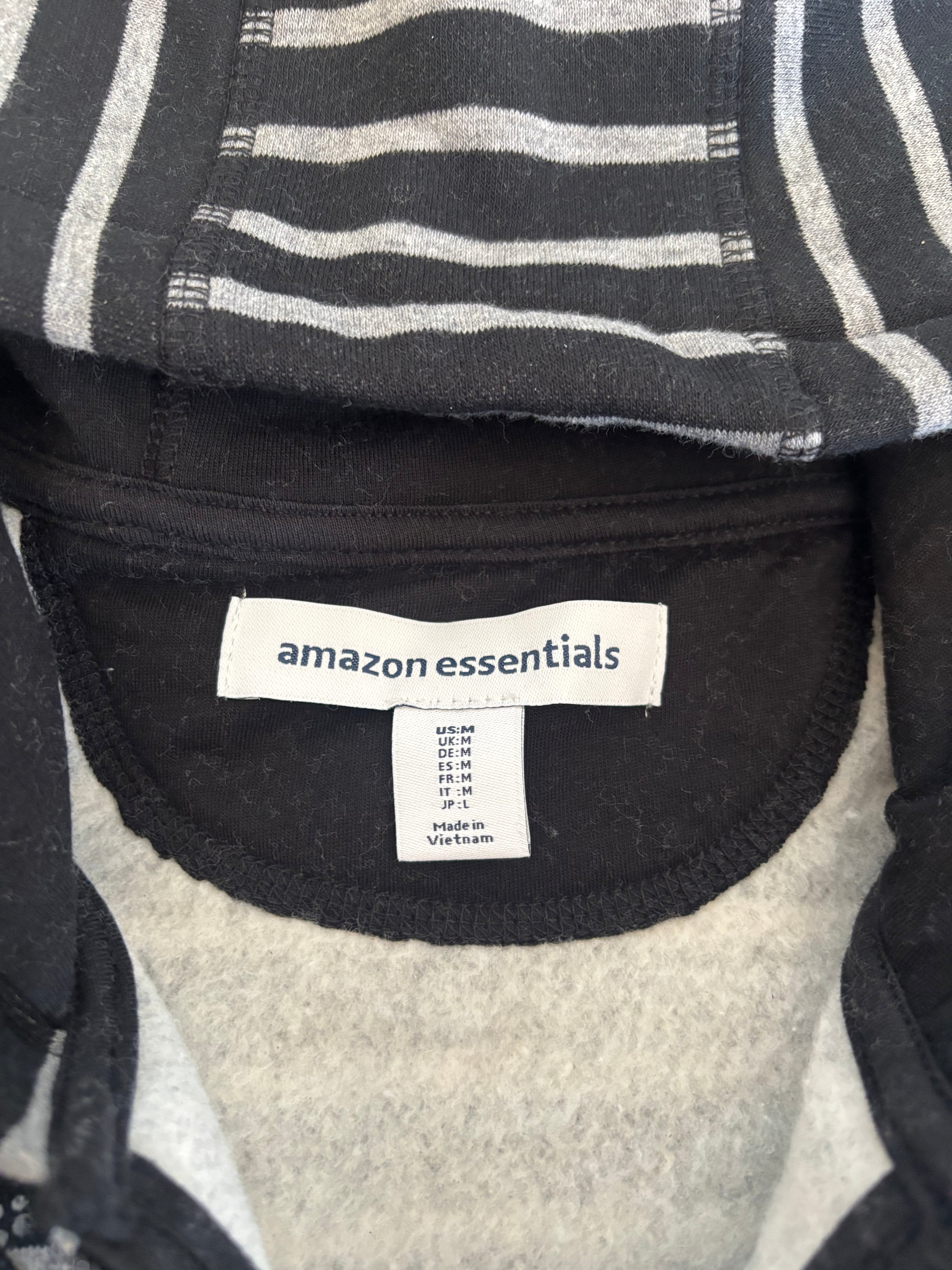 Donnie Darko inspired black and gray zip up hoodie with skulls