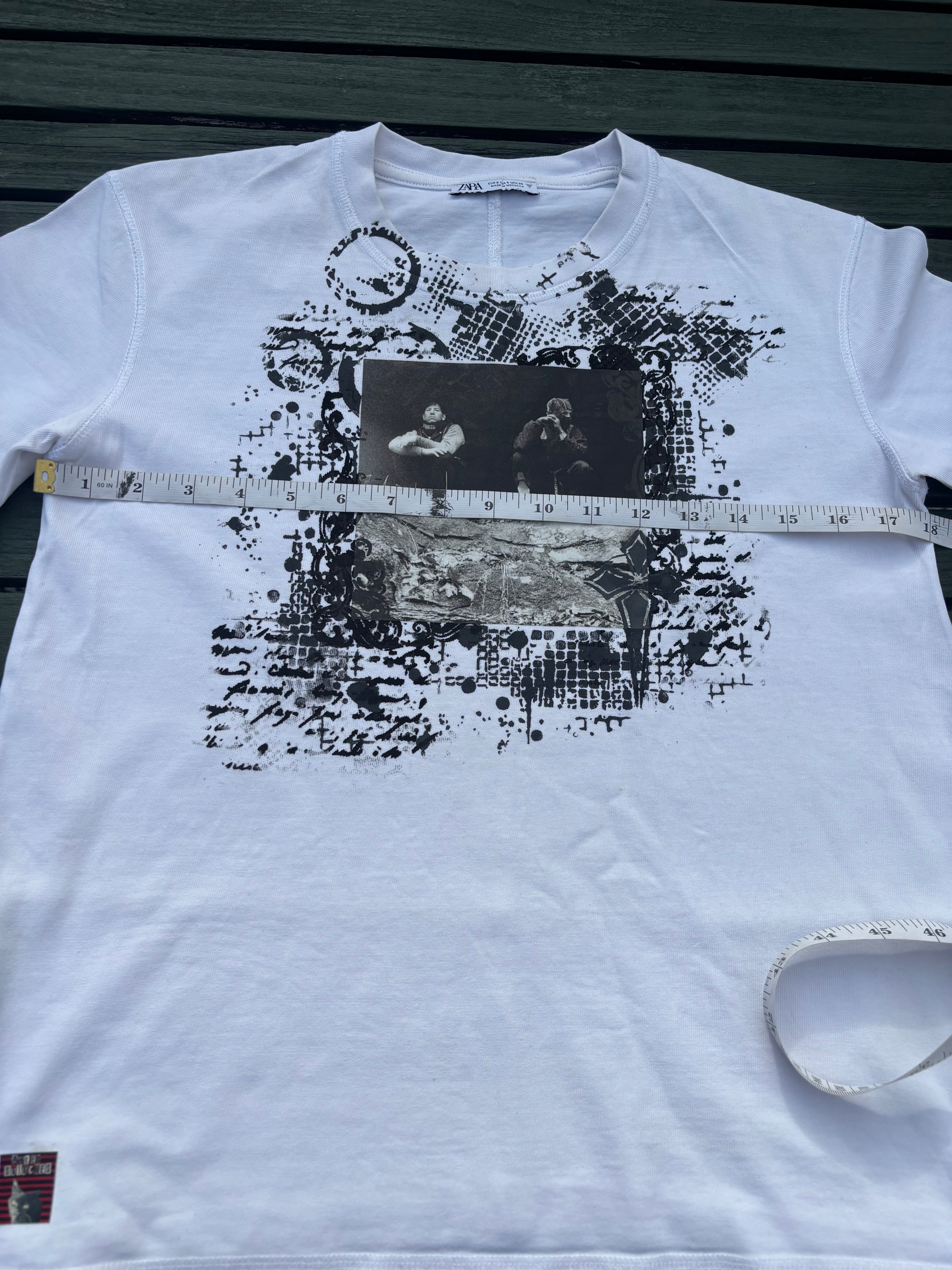 Twenty one pilots thick boxy fit white tshirt