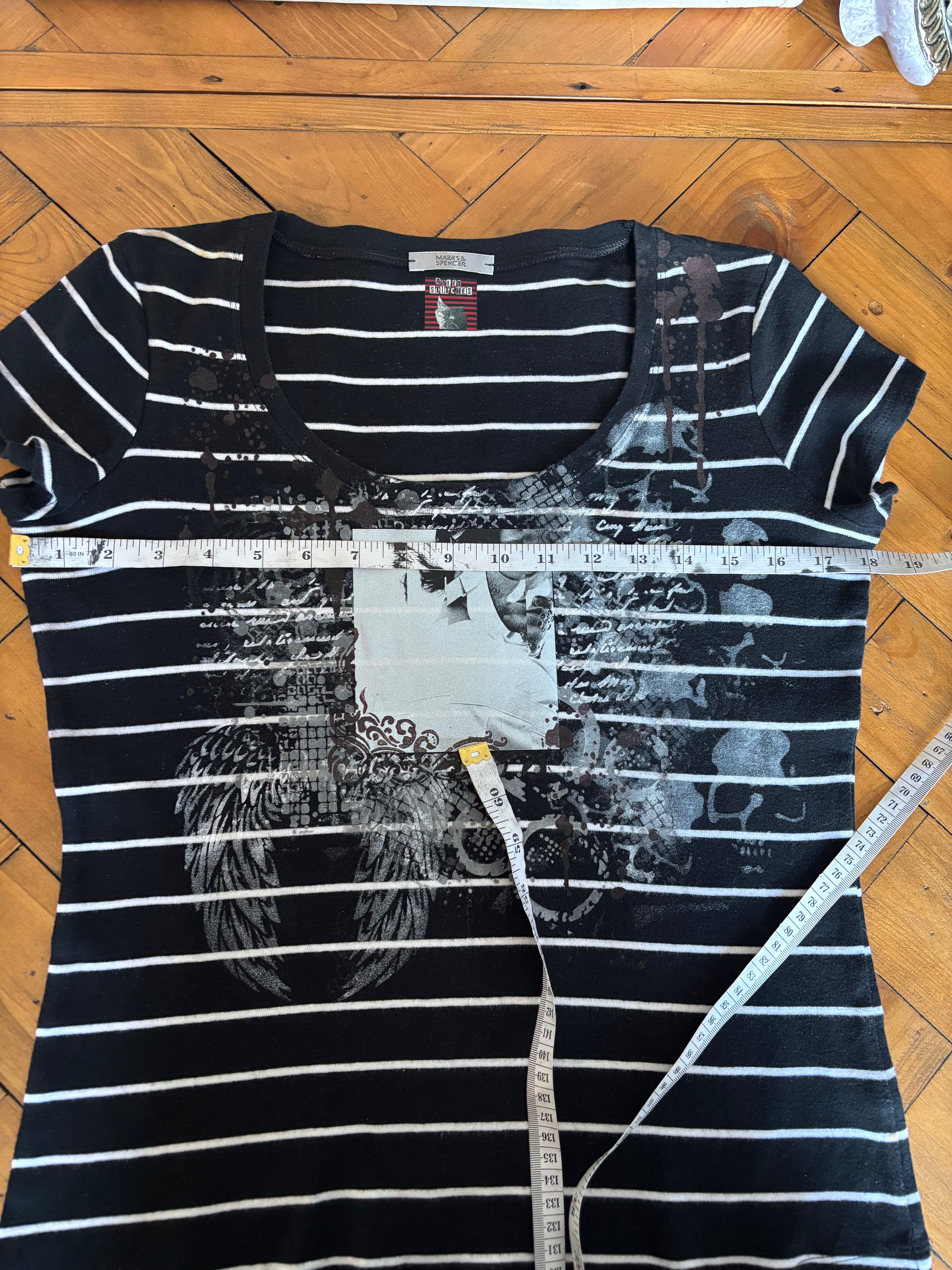 Hannibalnbc inspired will graham navy and white striped lady’s top
