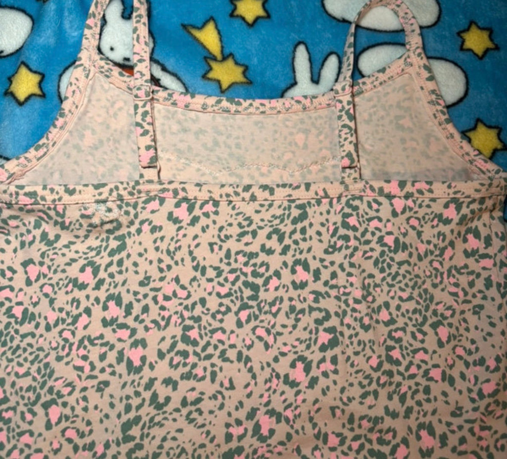 Handmade Cat Skull Lace Tank-Top floral
