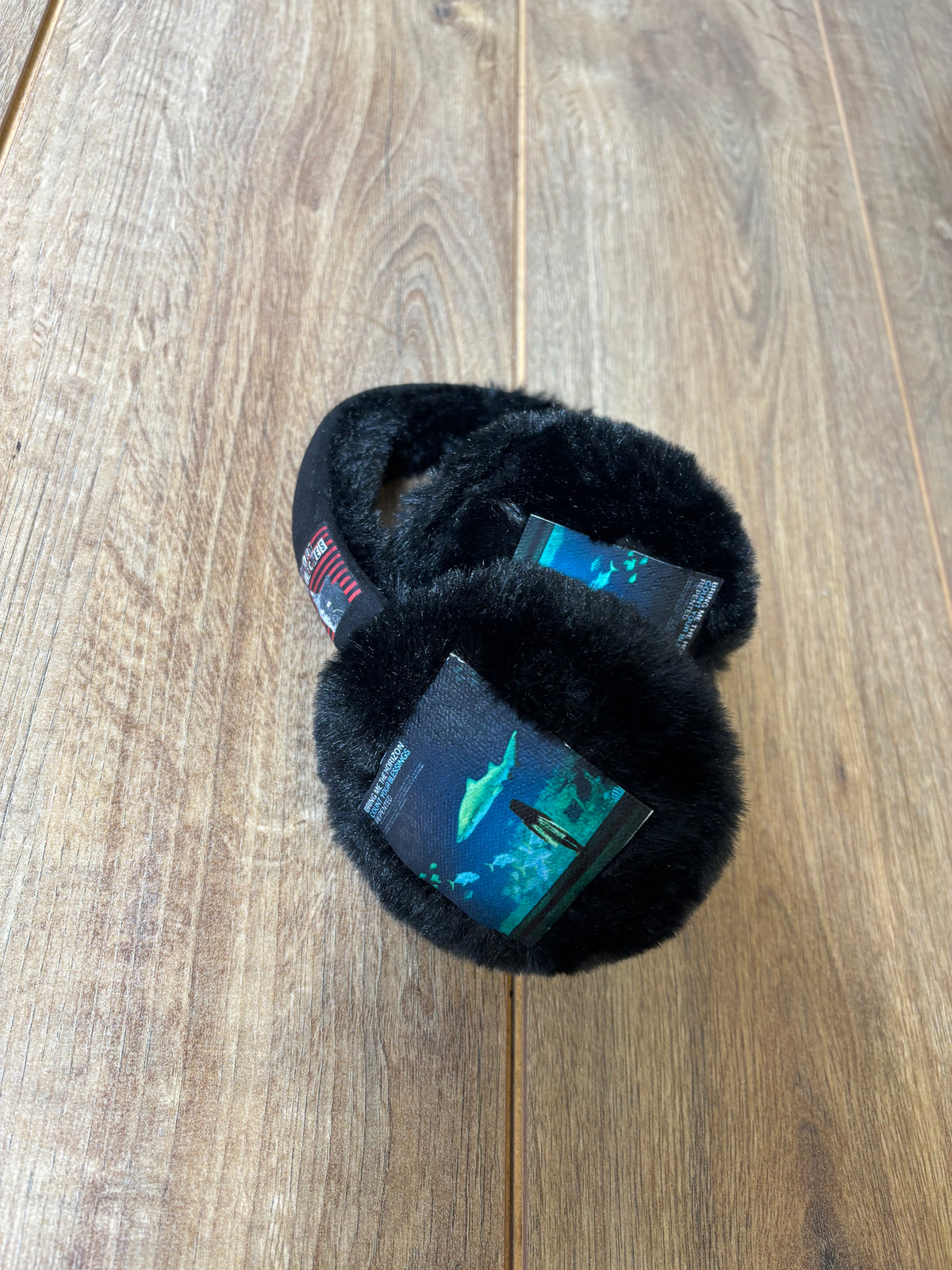 BMTH Count Your Blessings patchwork earmuffs fluffy