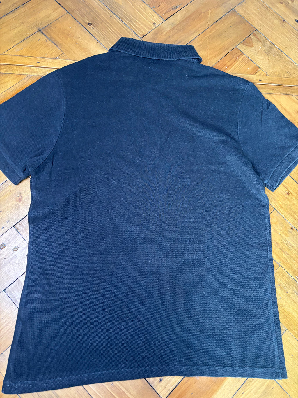Donnie Darko inspired upcycled alternative black polo