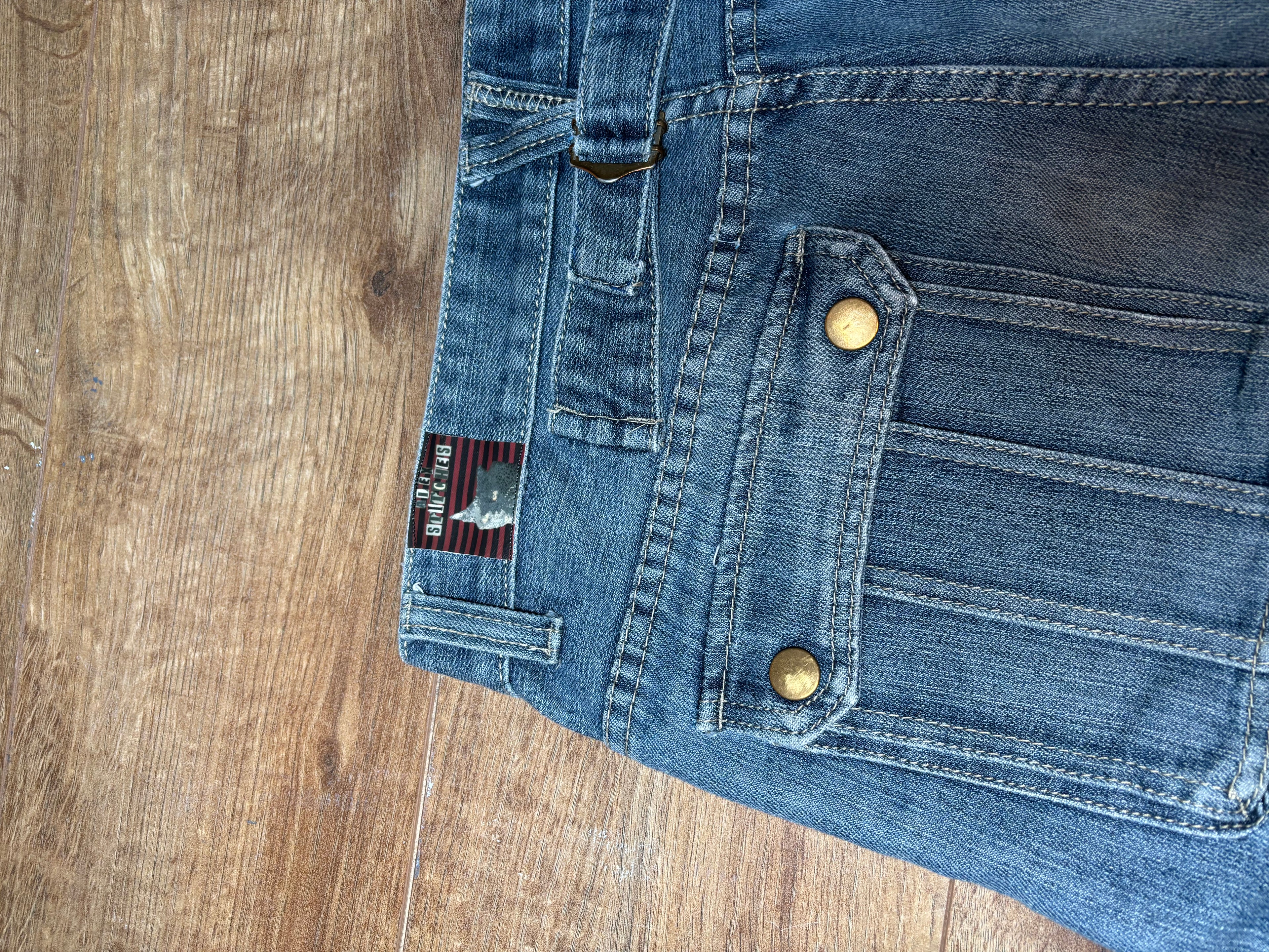 Men’s no fear blue cargos demin skater shorts