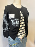 Upcycled Hannibal inspired patchwork cardigan