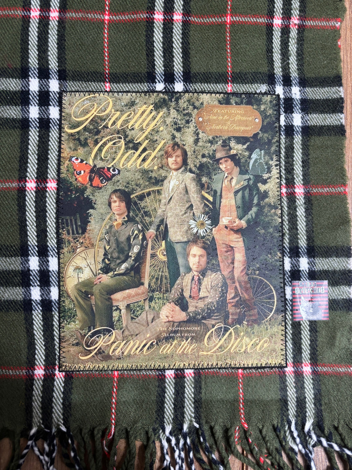 Panic At The Disco Green Plaid Scarf Pretty Odd