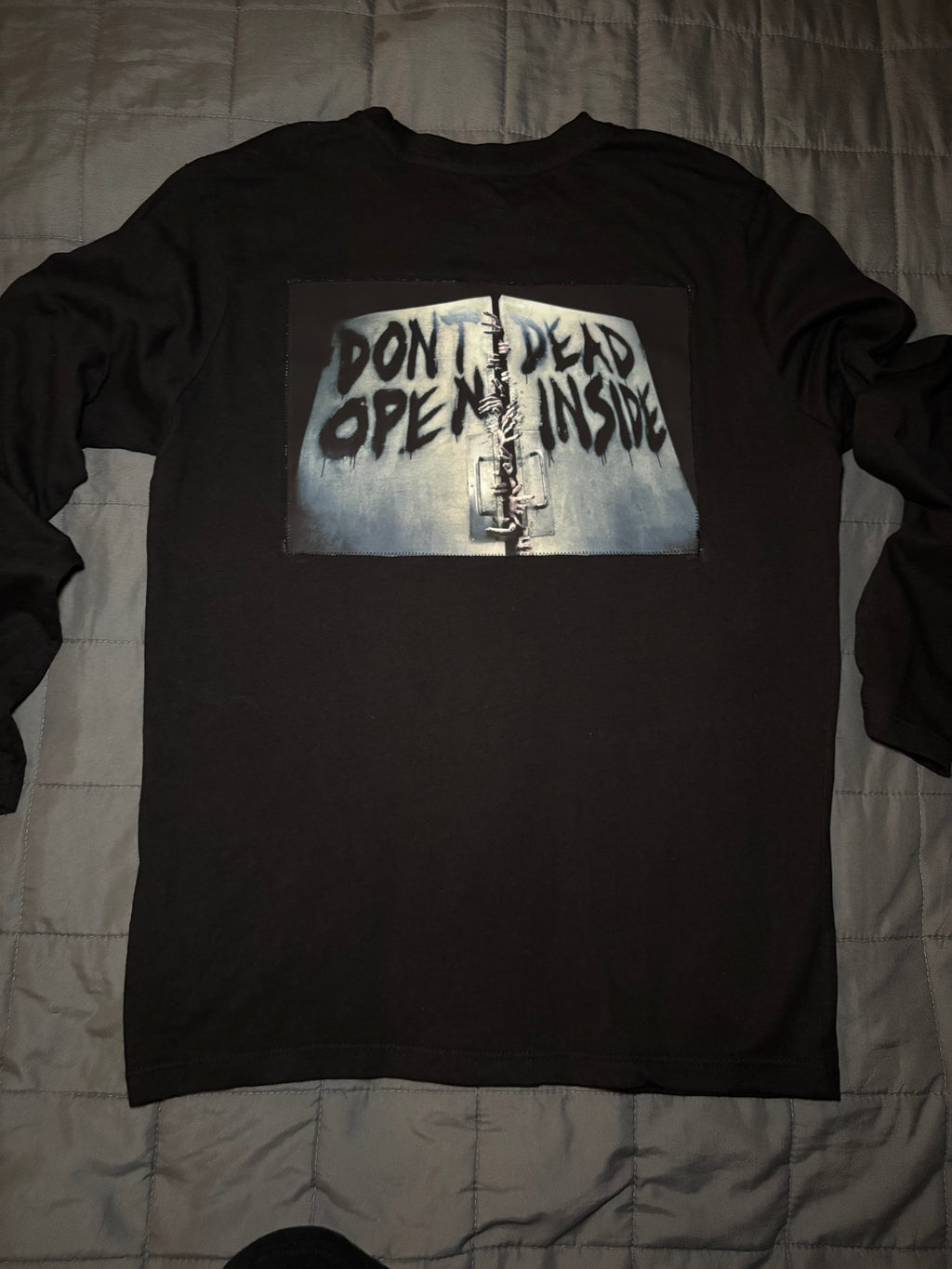 Rick Grimes TWD long sleeved black tshirt