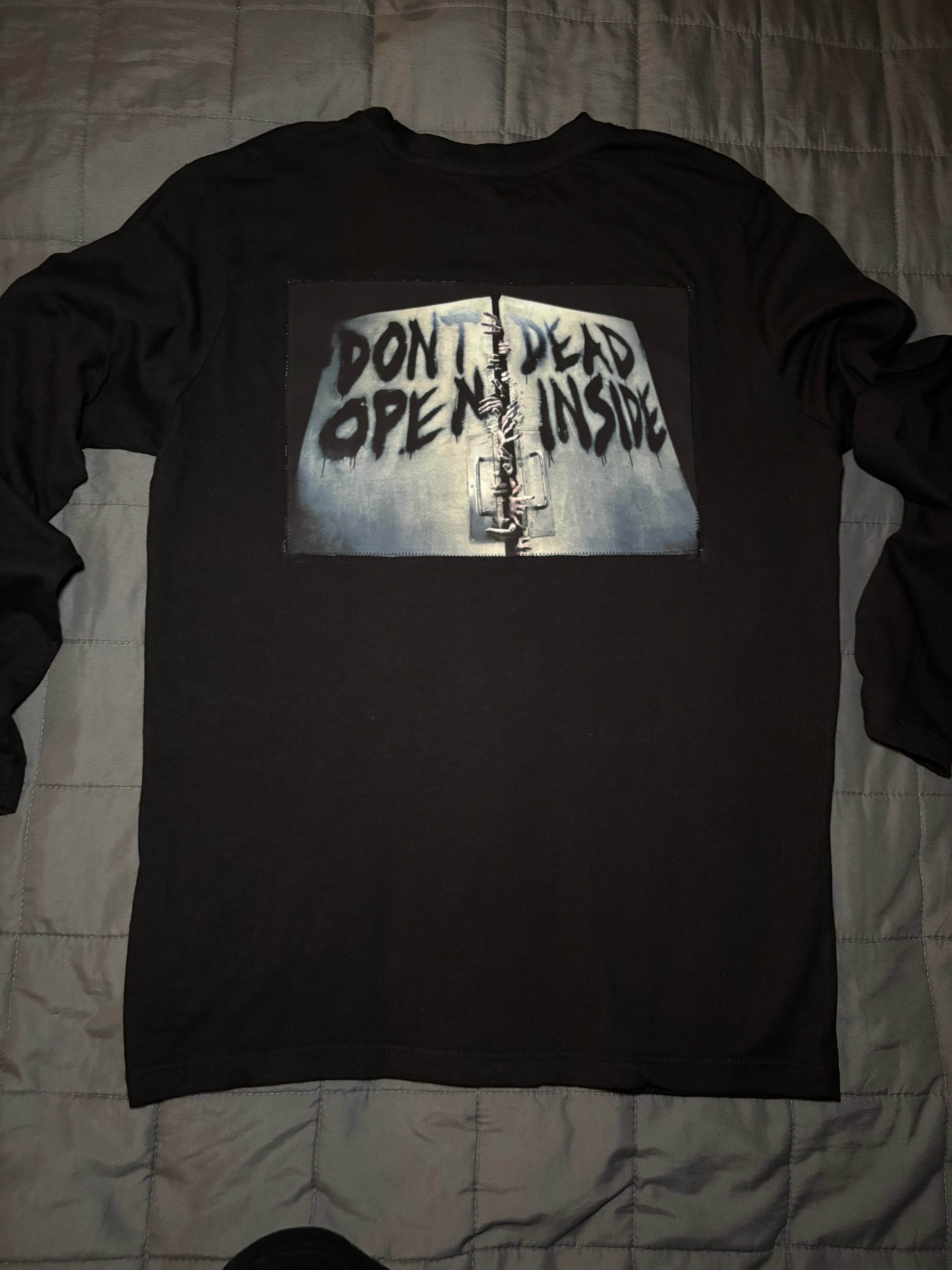 Rick Grimes TWD long sleeved black tshirt