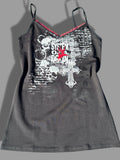 System of a Down cami vest with red lace