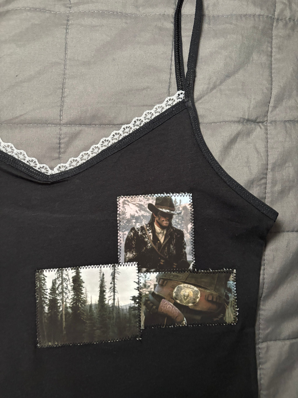 Arthur Morgan and John Marston RDR2 cami laced tank top