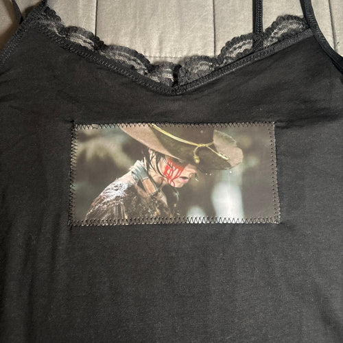 Carl Grimes TWD cami laced tank top