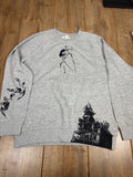 Upcycled gray jumper wendigo cryptid horror
