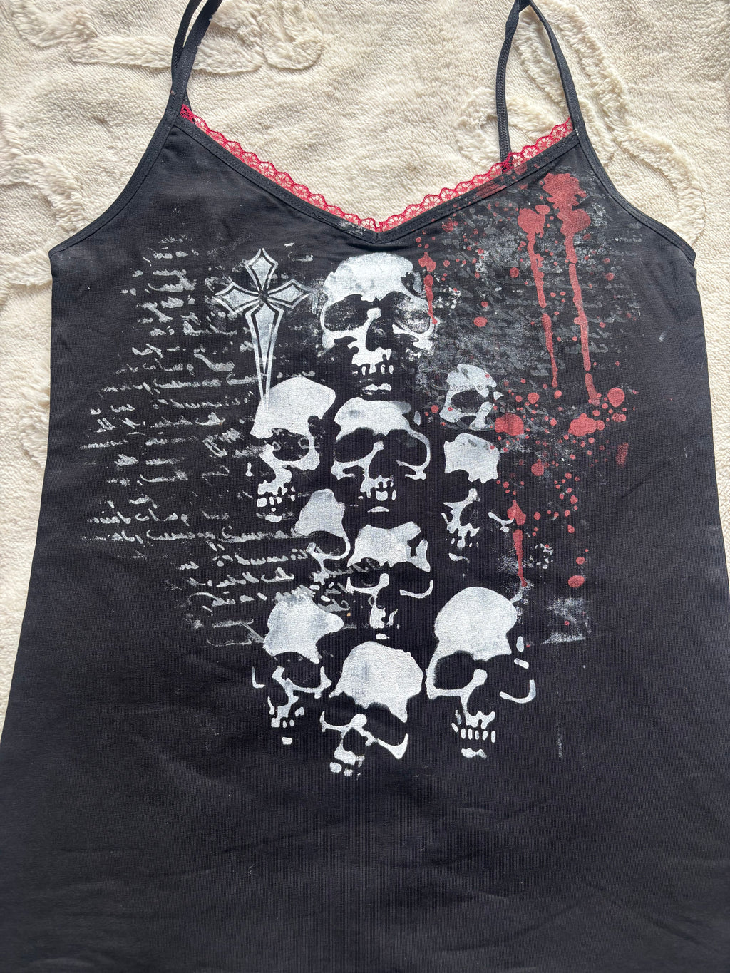 skull alternative bloody cami