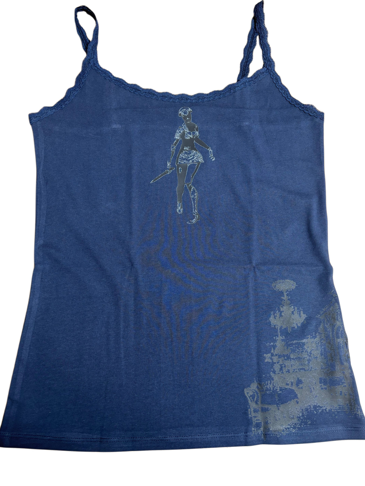 Upcycled Dark Blue Vest Resident Evil Inspired